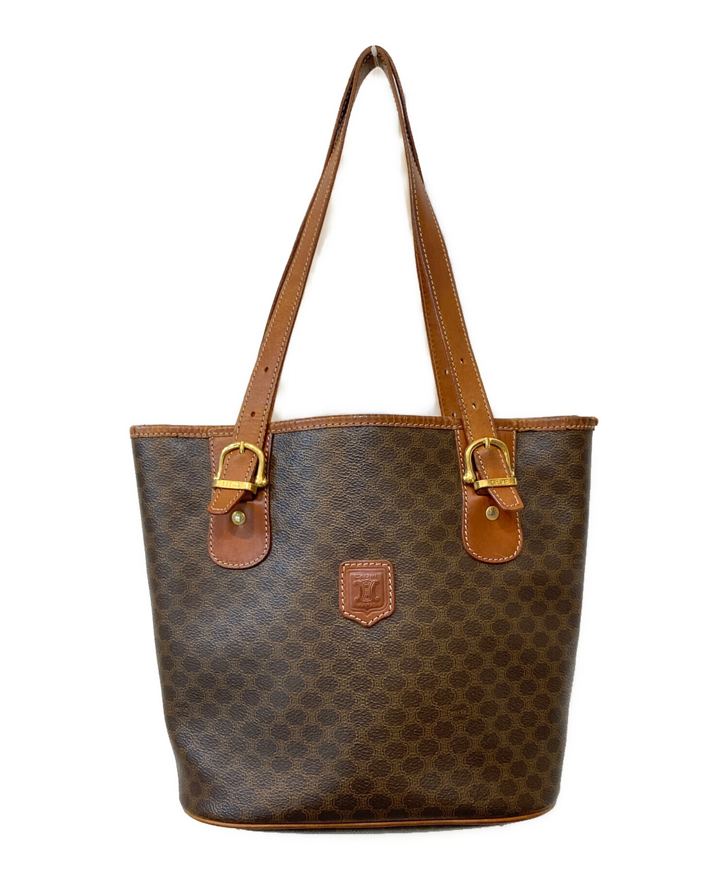 中古・古着通販】CELINE (セリーヌ) マカダム柄 バケツ型トートバッグ