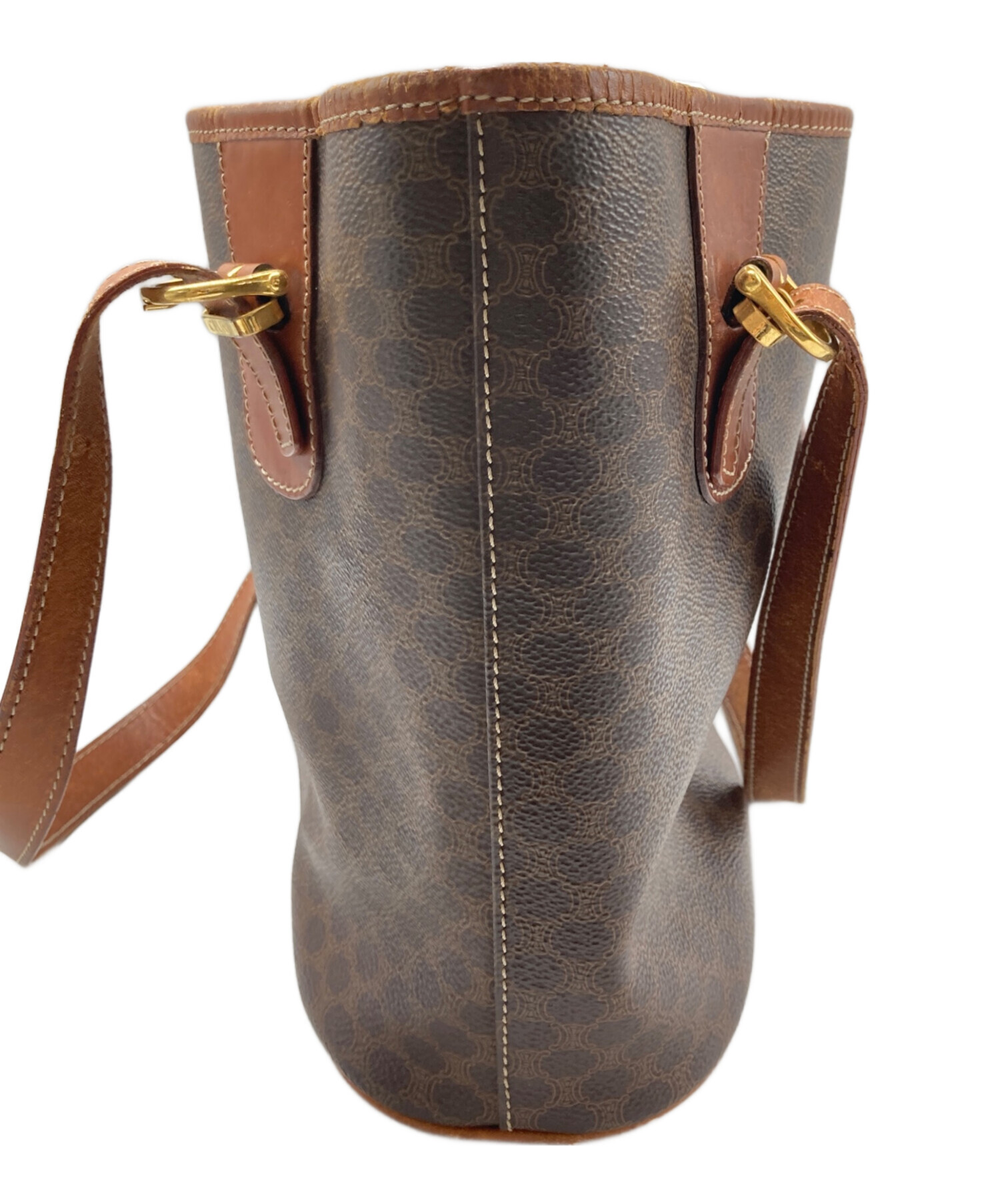 中古・古着通販】CELINE (セリーヌ) マカダム柄 バケツ型トートバッグ