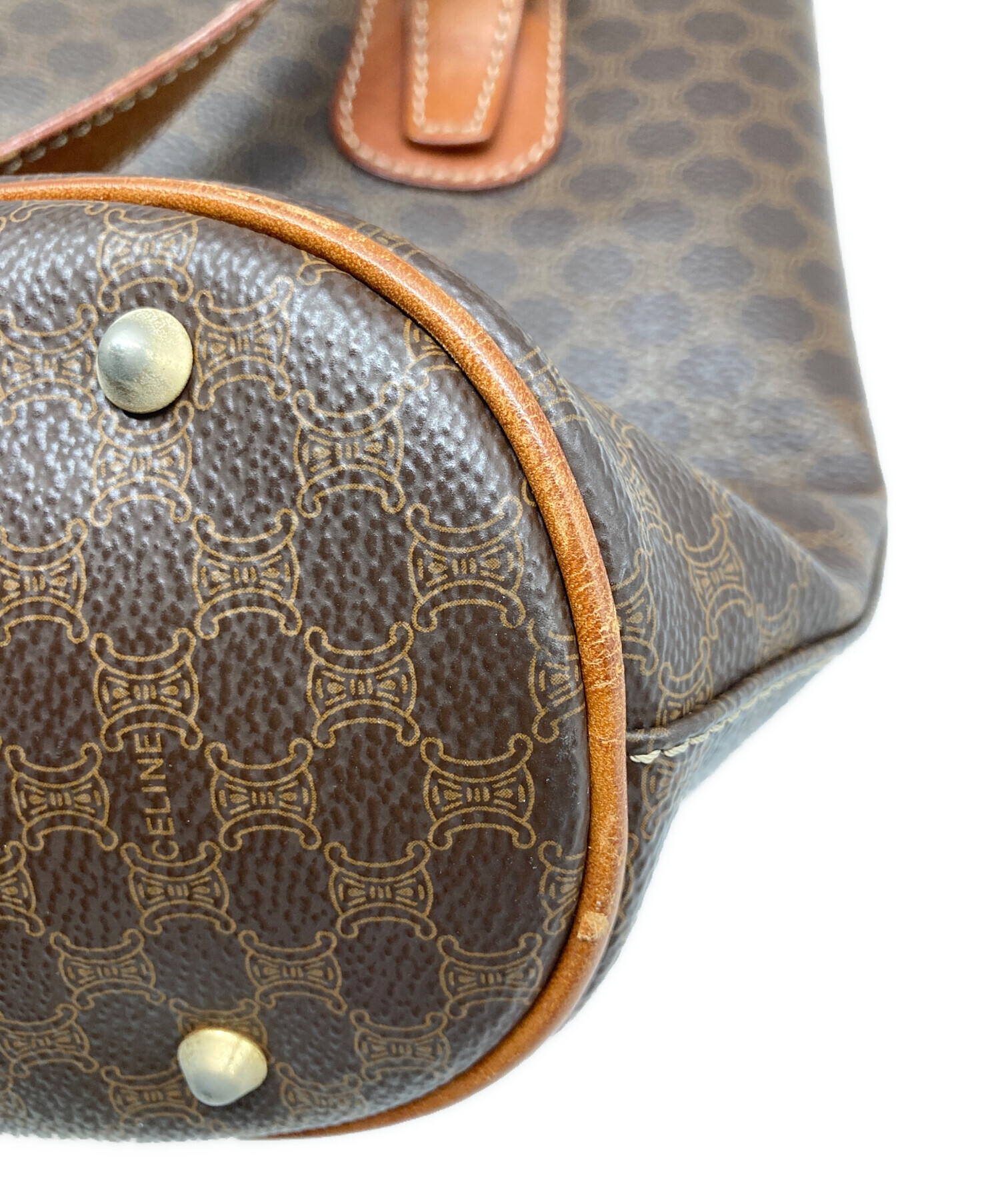 中古・古着通販】CELINE (セリーヌ) マカダム柄 バケツ型トートバッグ