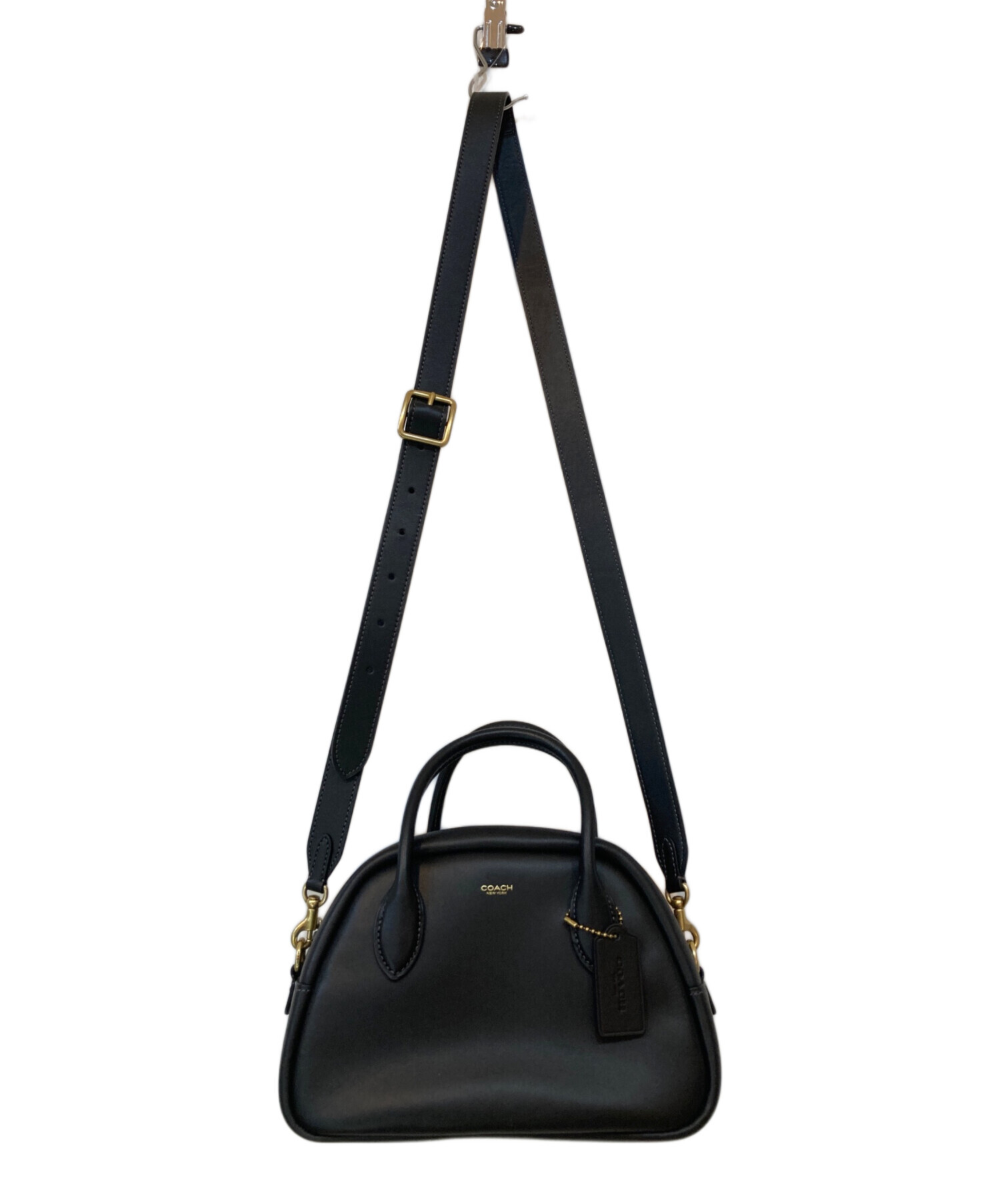 中古・古着通販】COACH (コーチ) バーロウ ボウリング バッグ ブラック 