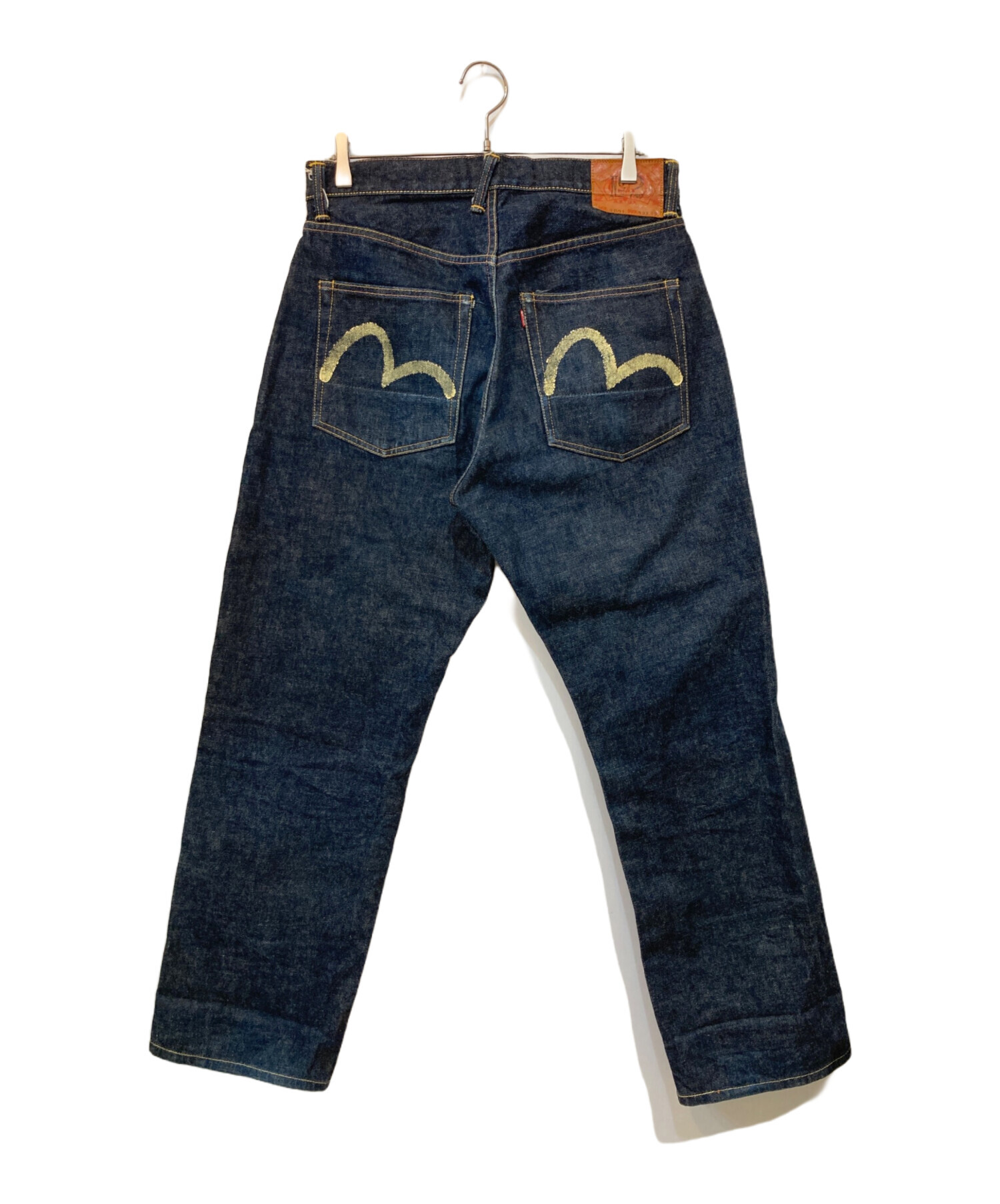 【希少】EVISU Lot:2001 先染め カモメ ブラックデニムパンツ 34 中古・古着通販】EVISU (エヴィス) NO.2 2001 カモメ デニムパンツ