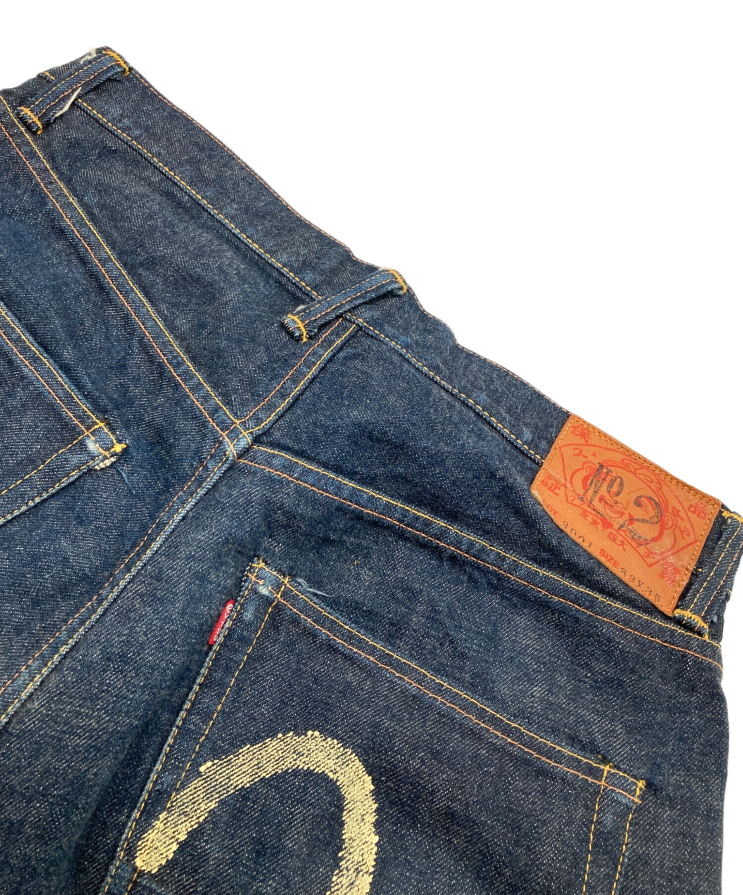 たろう　EVISU エヴィス　顔　かもめ　デニムパンツ　極太　日本製　古着 中古・古着通販】EVISU (エヴィス) NO.2 2001 カモメ デニムパンツ