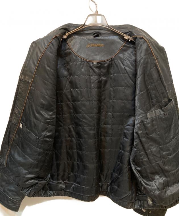 【希少】ST. JOHN'S BAY レザートラッカージャケット ダークブラウン 中古・古着通販】ST JOHN'S BAY (セントジョンズベイ) レザー