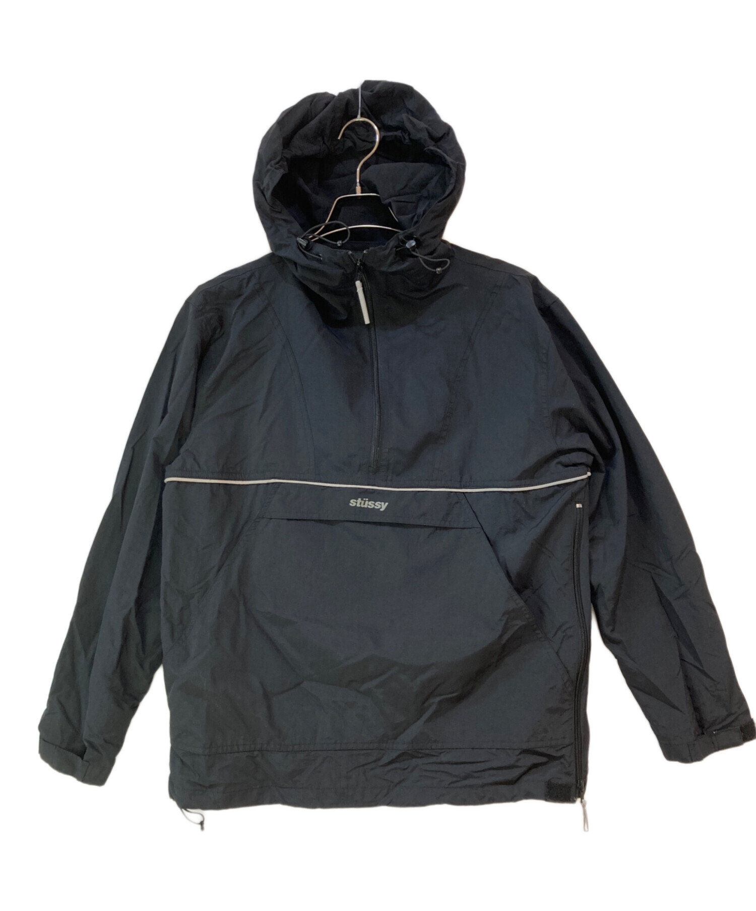 中古・古着通販】stussy (ステューシー) リフレクトハーフジッププル