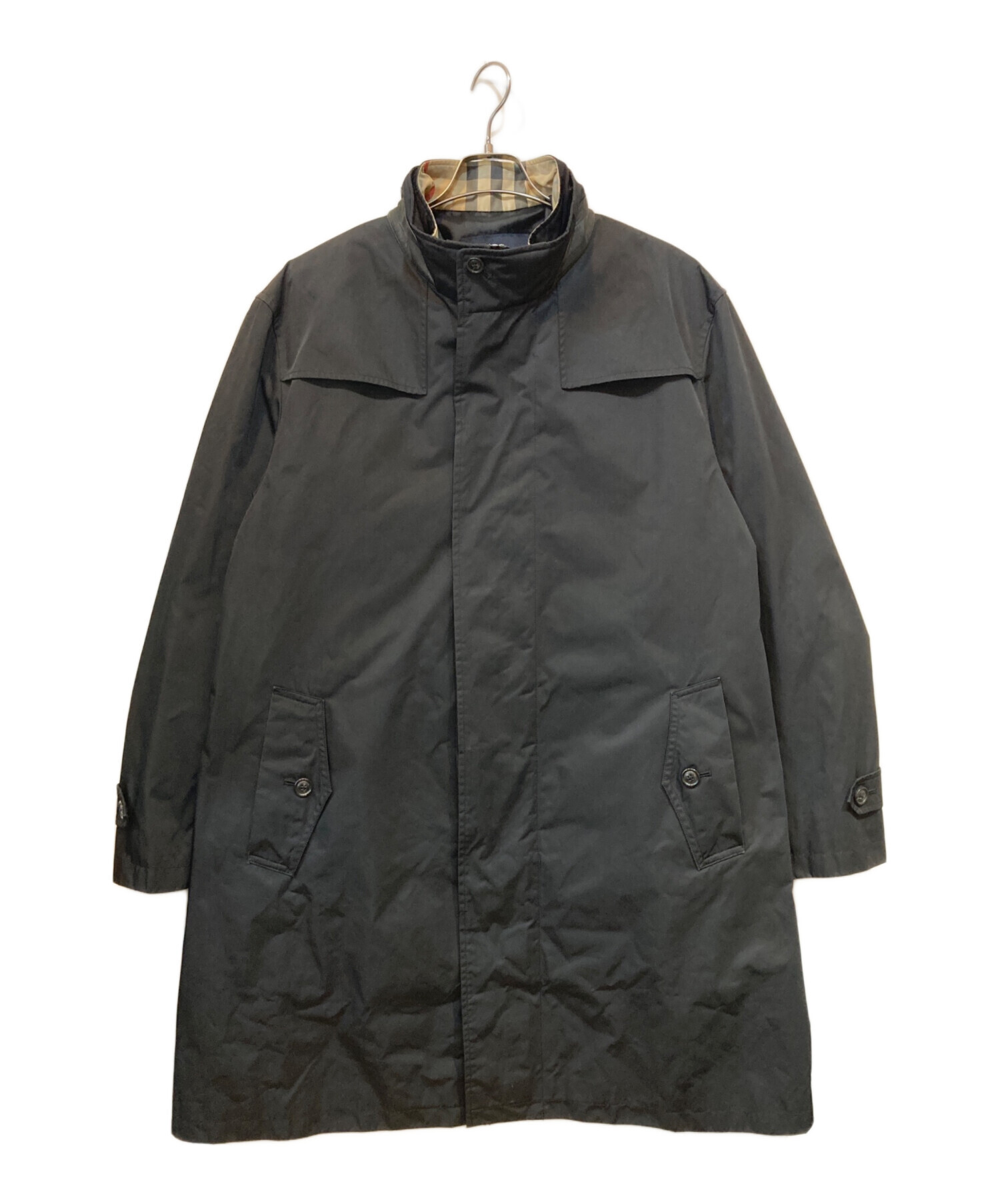 BURBERRY LONDON　バーバーロンドン　シルク混　ライナー付　コート バーバリー ロンドン BURBERRY LONDON ライナー付き ステンカラー