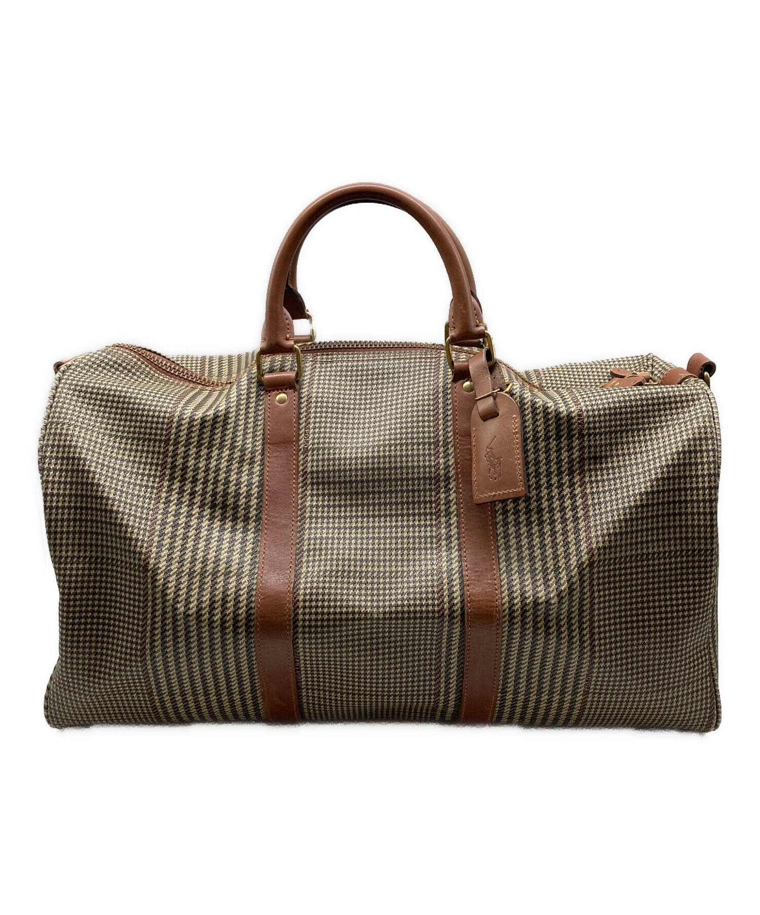 RALPH LAUREN　ラルフローレン　2way　ボストンバッグ　千鳥格子 中古・古着通販】POLO RALPH LAUREN (ポロ・ラルフローレン) 千鳥格子