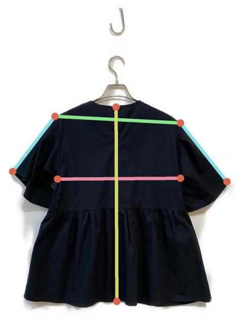 中古・古着通販】Sono (ソーノ) アンブレラフレアブラウス ブラック