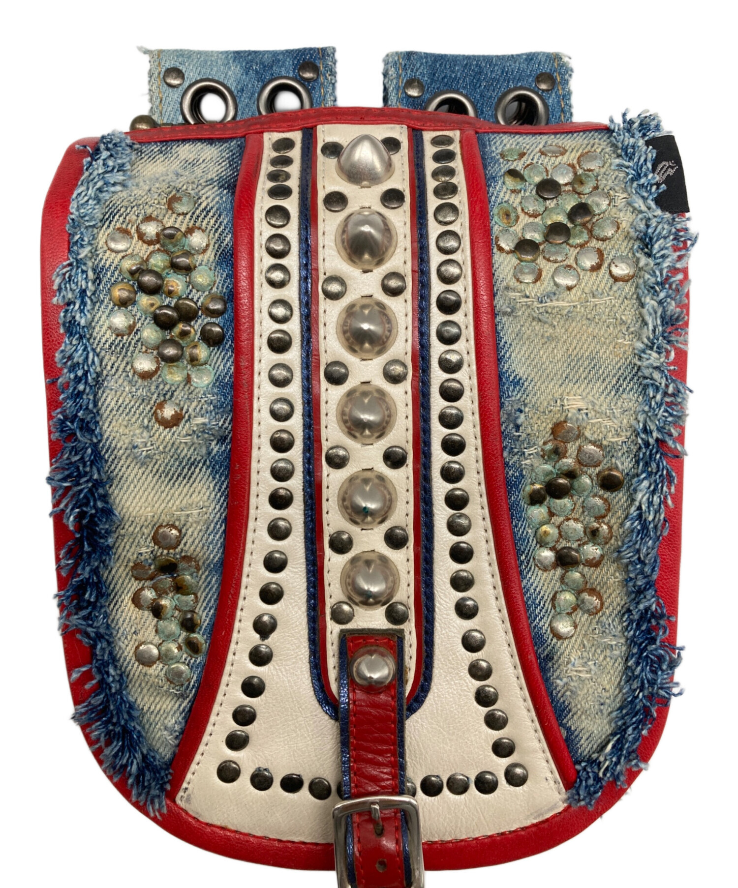 中古・古着通販】KMRii (ケムリ) スタッズレザーウエストポーチ