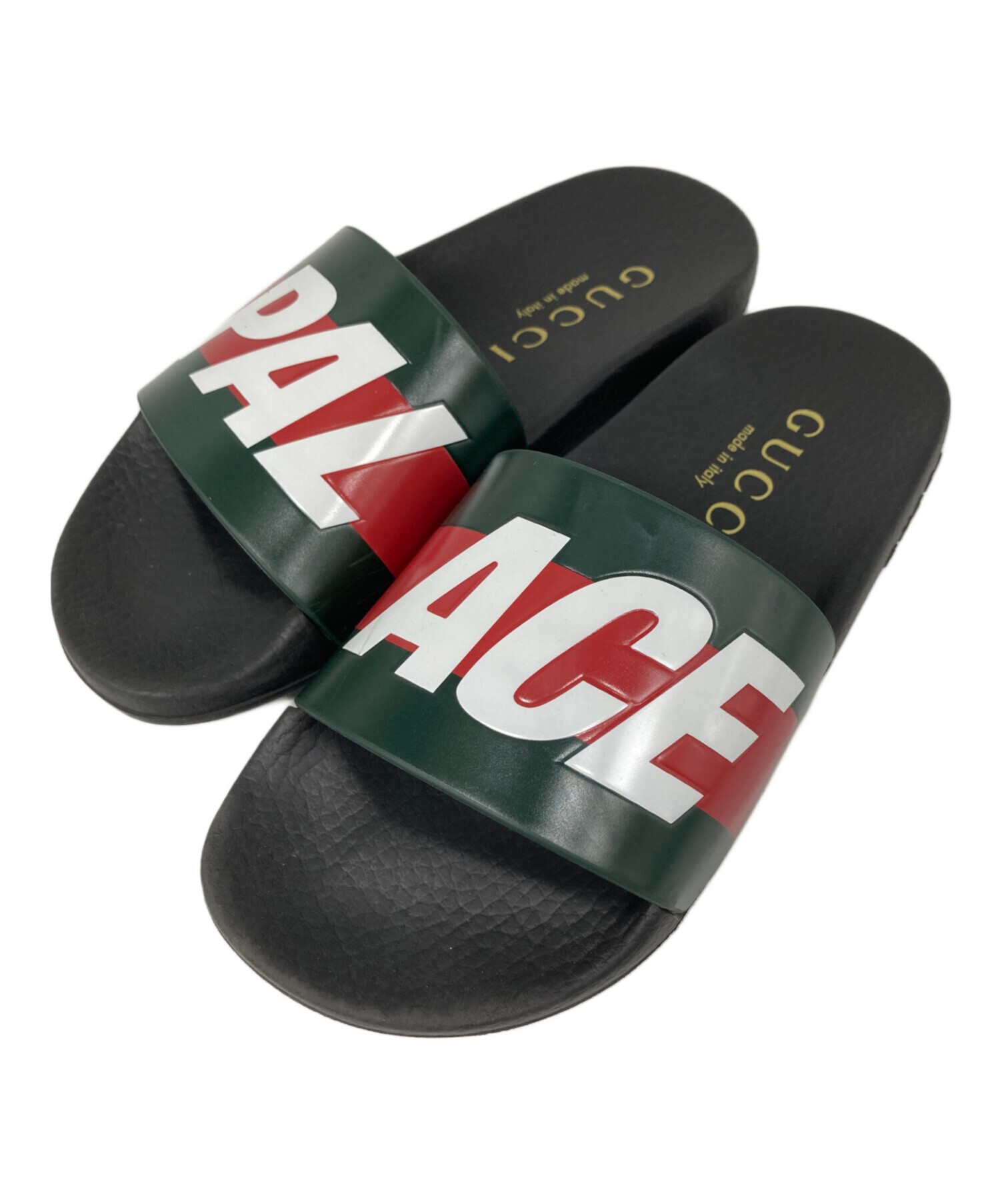 GUCCI × PALACE コラボ スライドサンダル　7 中古・古着通販】GUCCI (グッチ) PALACE (パレス) Logo Web Sandal
