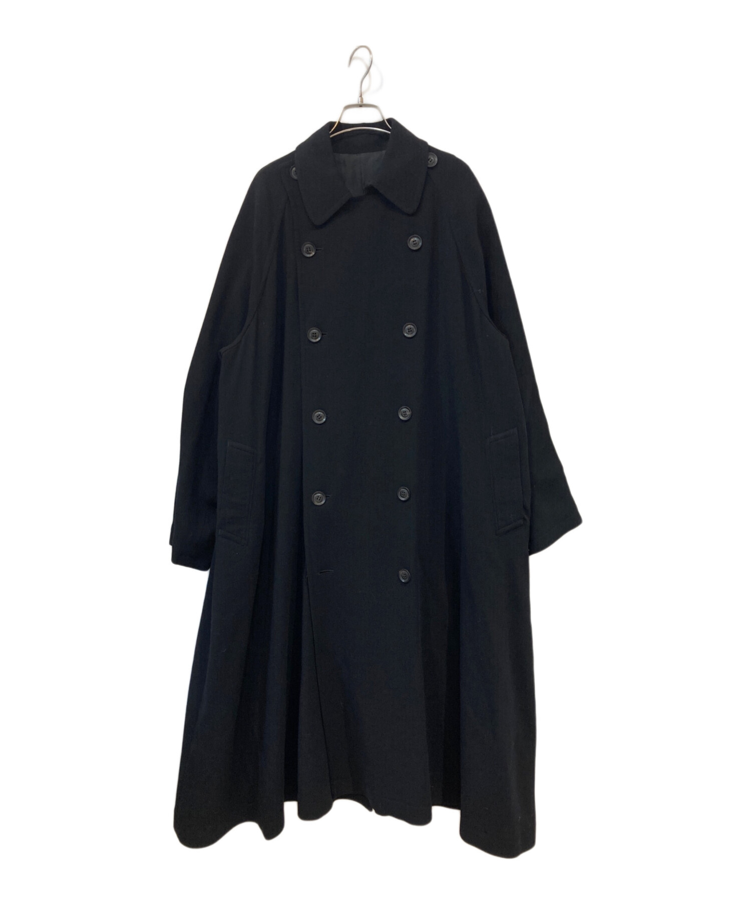 96AW Y’s トレンチコート ウール 中古・古着通販】Y's (ワイズ) ウールトレンチコート ブラック サイズ