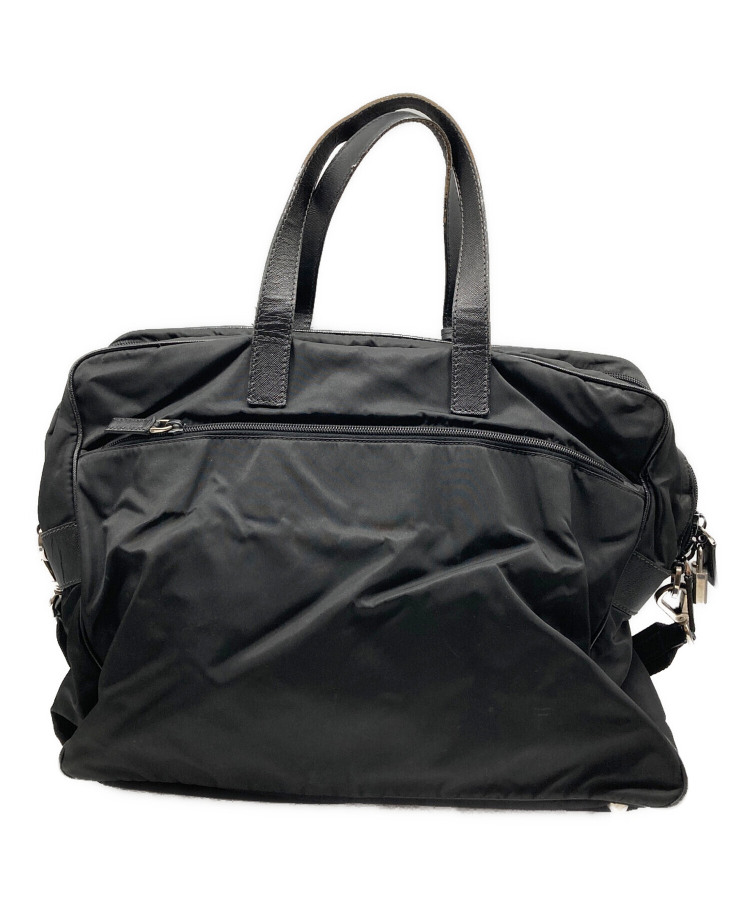PRADA ナイロン ブリーフケース ブラック 中古・古着通販】PRADA (プラダ) ナイロン 2WAYブリーフケース