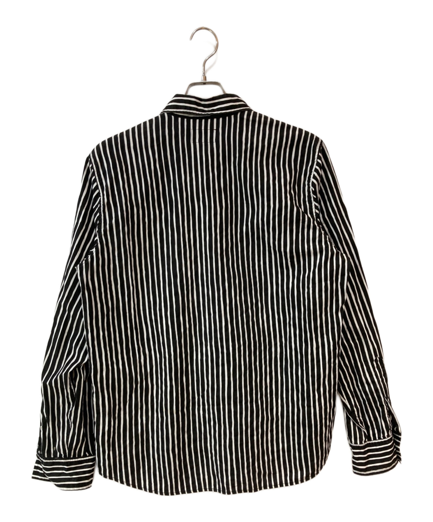 中古・古着通販】stussy (ステューシー) ストライプシャツ ブラック