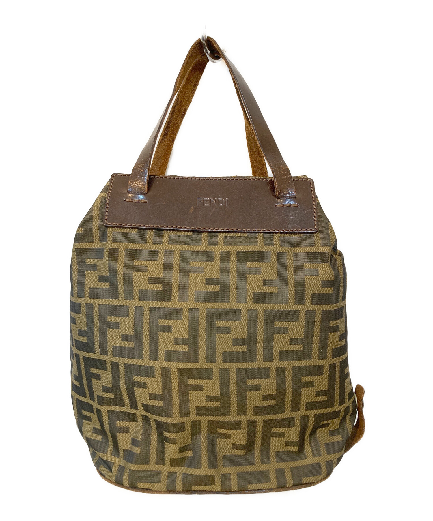 FENDI ズッカ柄　ハンドバッグ　難あり　ジャンク 中古・古着通販】FENDI (フェンディ) ズッカ柄ハンドバッグ ブラウン