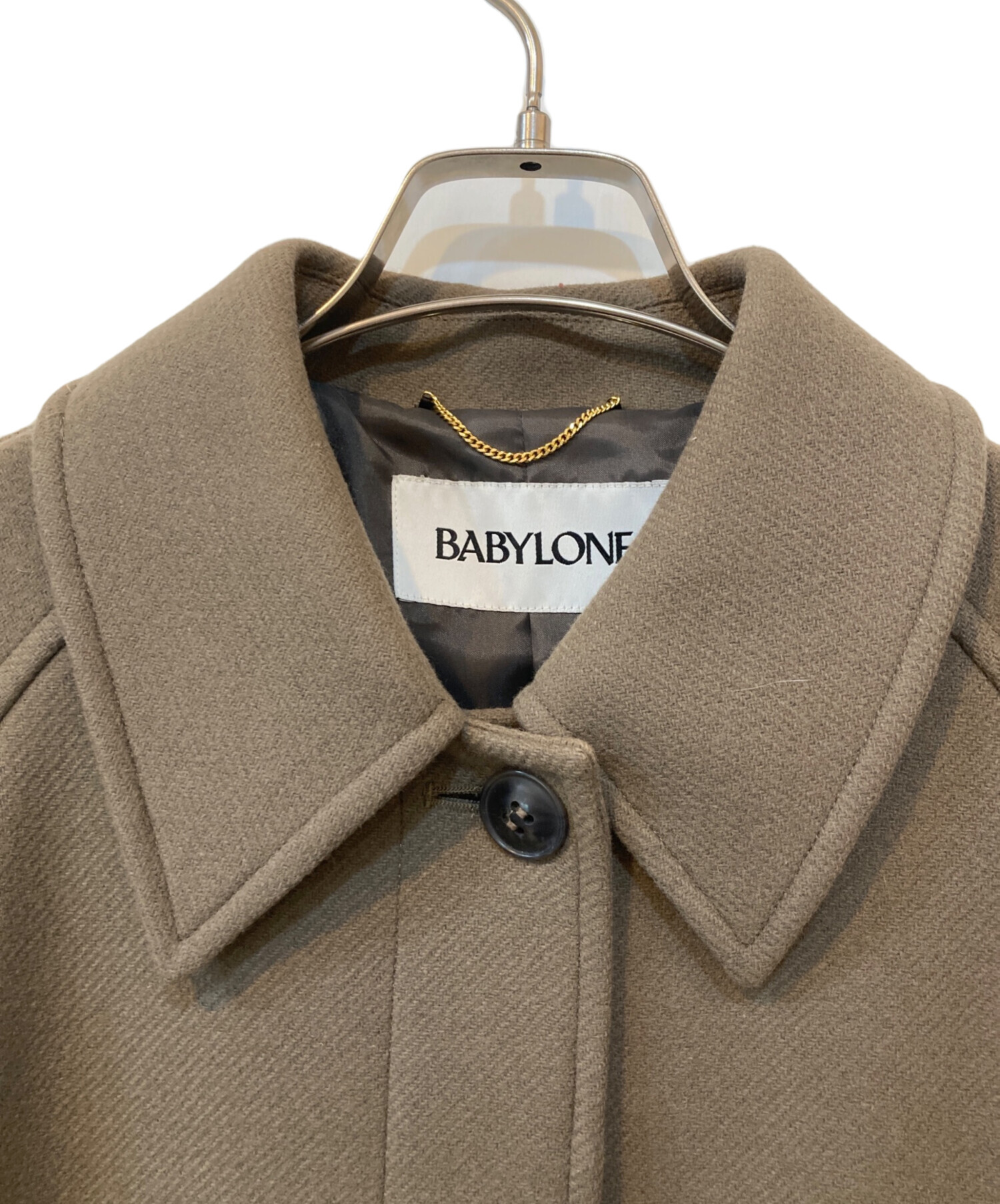 中古・古着通販】BABYLONE (バビロン) ウールステンカラーコート