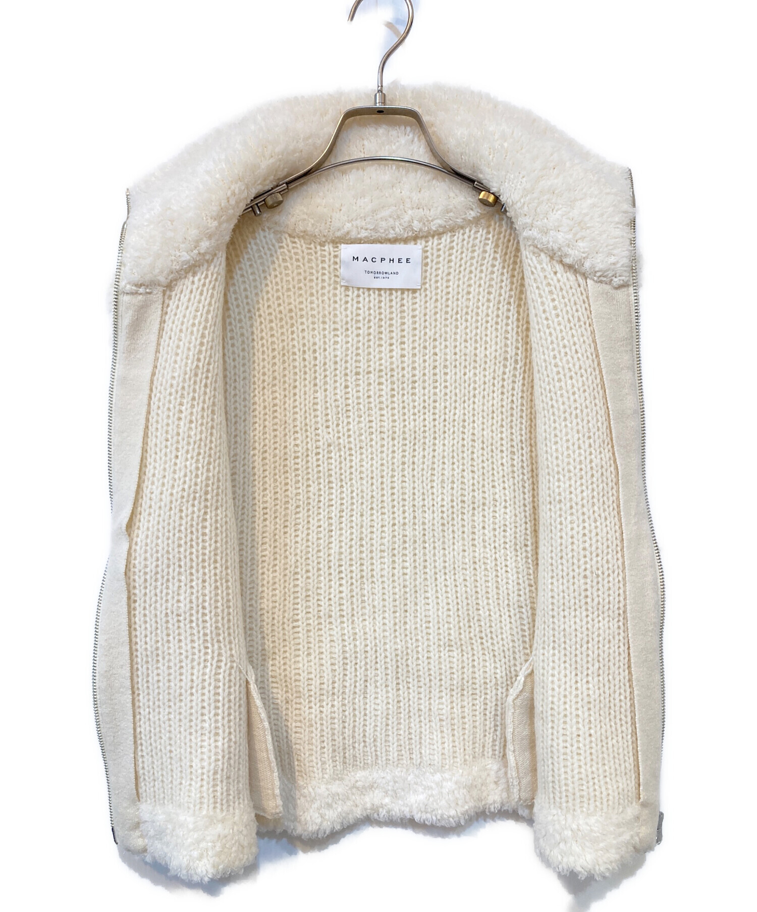 中古・古着通販】MACPHEE (マカフィー) ムートン ジップアップベスト