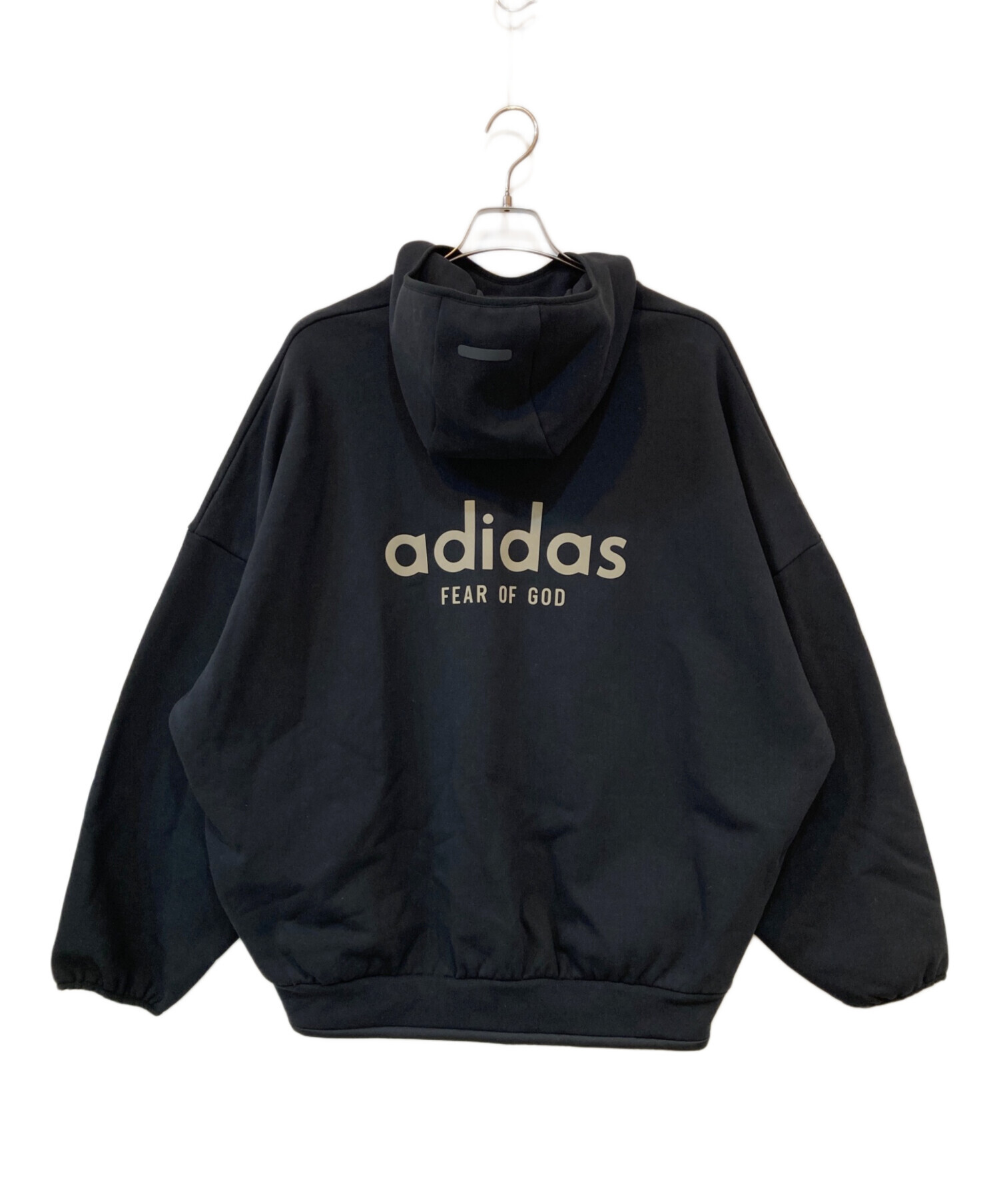 adidas FEAR OF GOD 黒 フード付きパーカー 中古・古着通販】FEAR OF GOD (フィア・オブ・ゴッド) adidas