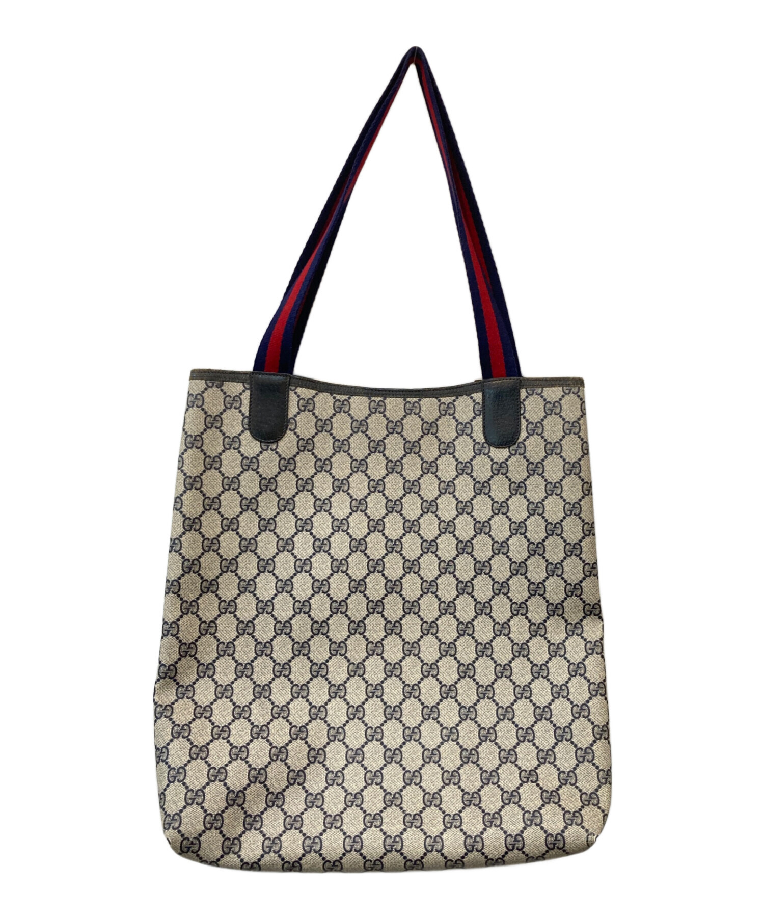 GUCCI グッチ　トートバッグ　大容量　シェリーライン　PVC 中古・古着通販】GUCCI (グッチ) シェリーライン GG柄 PVC トート