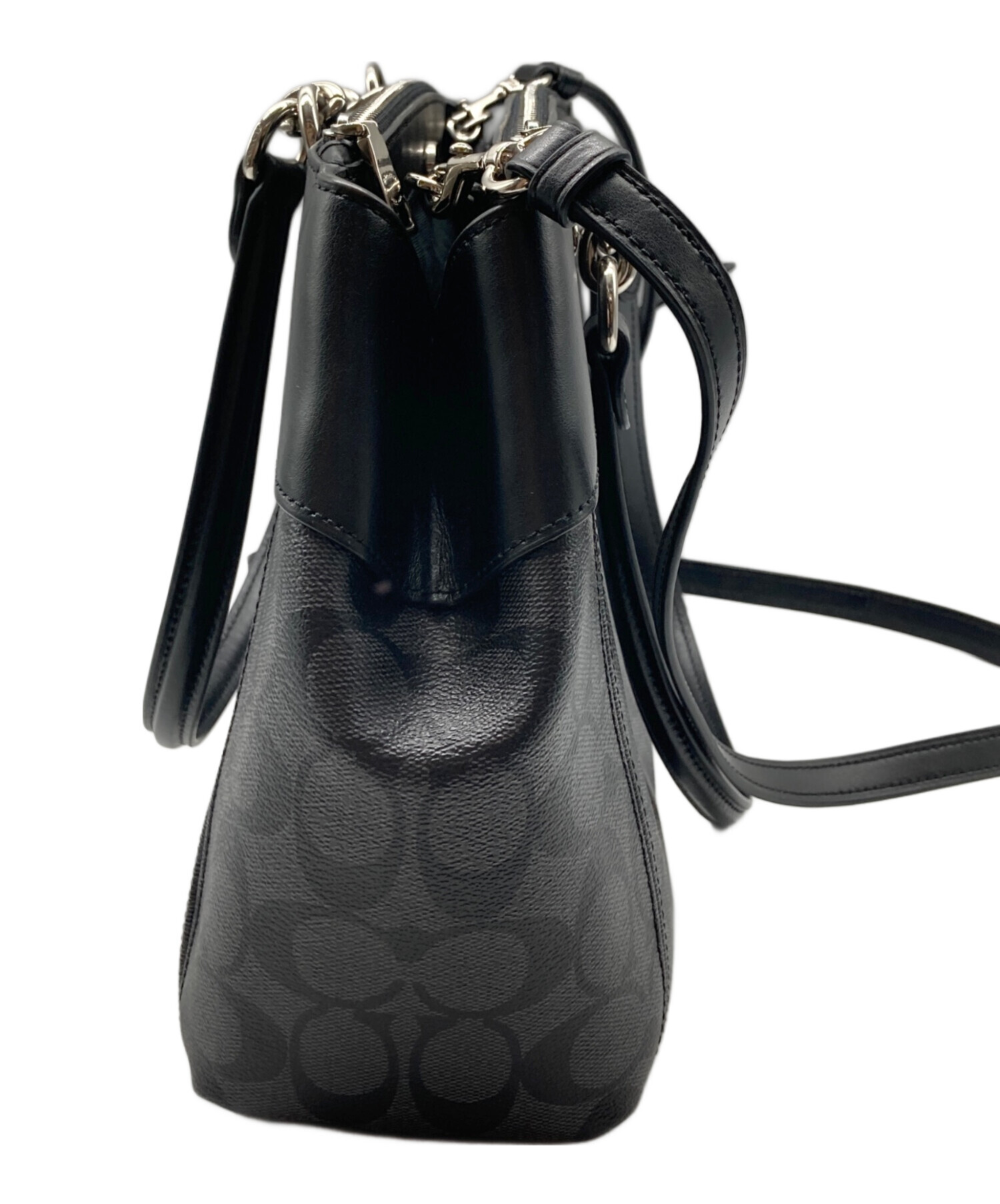 中古・古着通販】COACH (コーチ) シグネチャー 2WAYショルダーバッグ