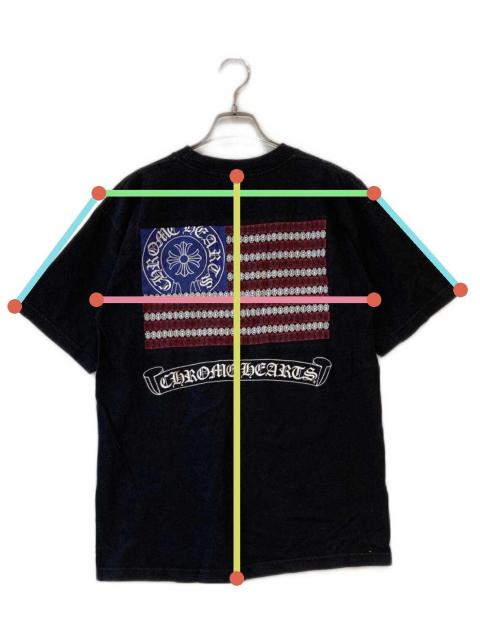 キ*ー様 CHROME HEARTSクロムハーツ　オールドUSA期ネイビー タン 中古・古着通販】CHROME HEARTS (クロムハーツ) OLD AMERICAN FLAG TEE