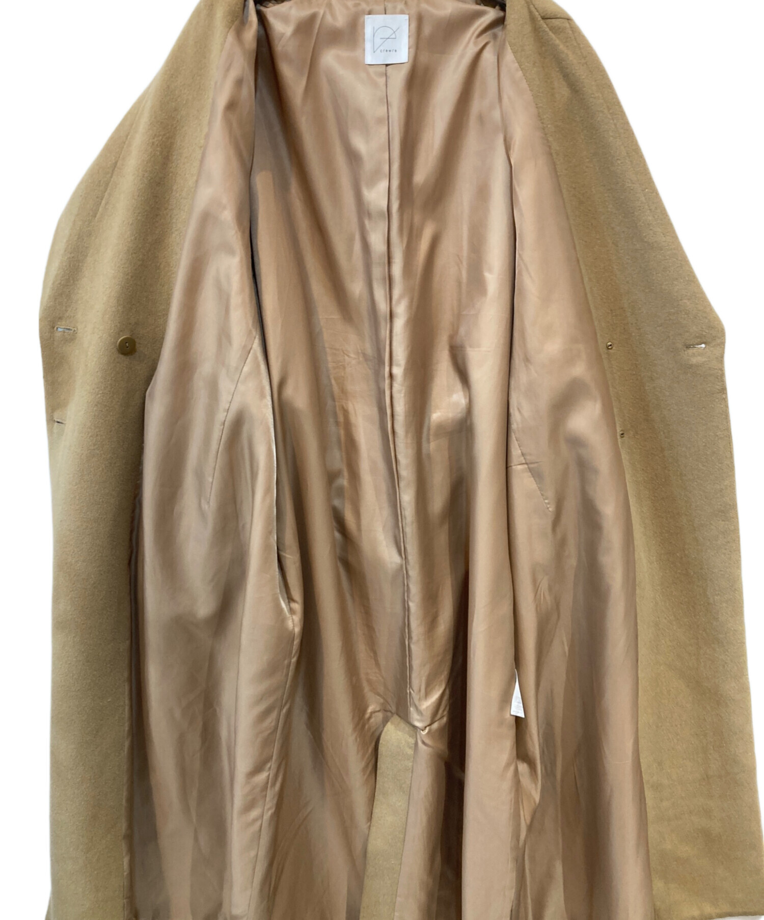 中古・古着通販】crewre (クルー) アジャスタブルウールロングコート