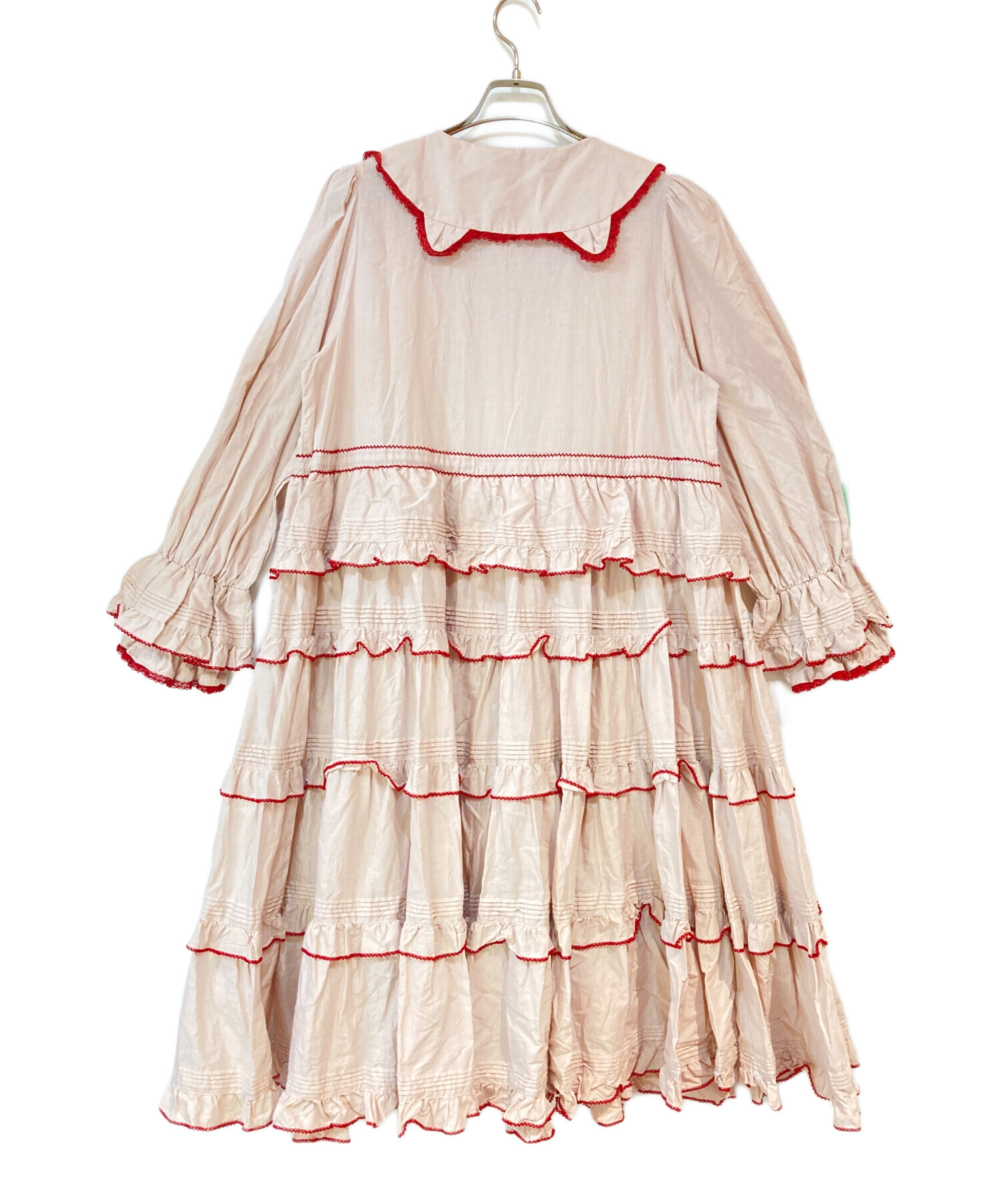 新品 alcali アルカリ コットンローンフリルロングワンピース インナー付 中古・古着通販】alcali (アルカリ) 猫梓子 (ネココ) コラボ レース