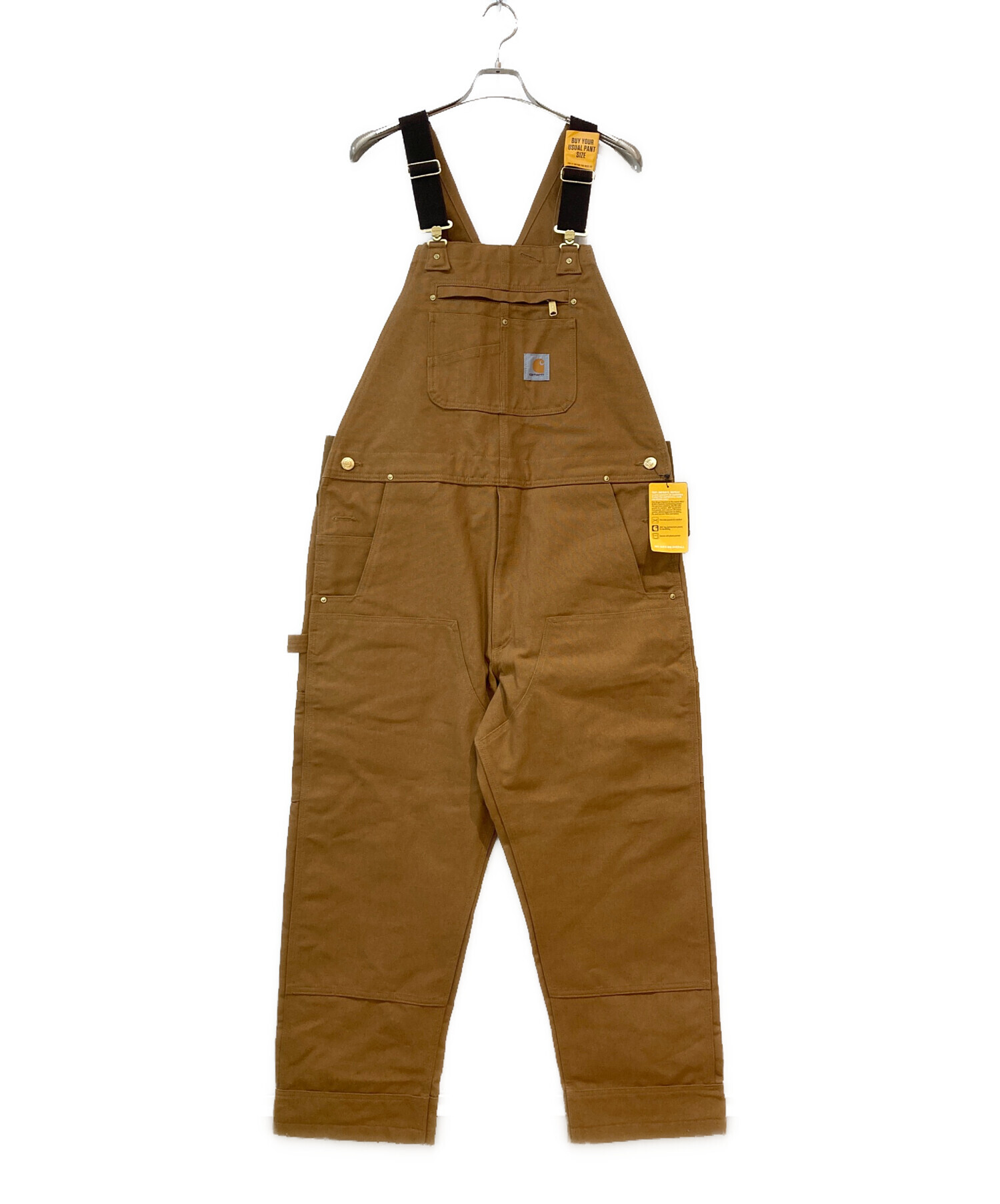 中古・古着通販】CarHartt (カーハート) DUCK BIB OVERALLS ブラウン