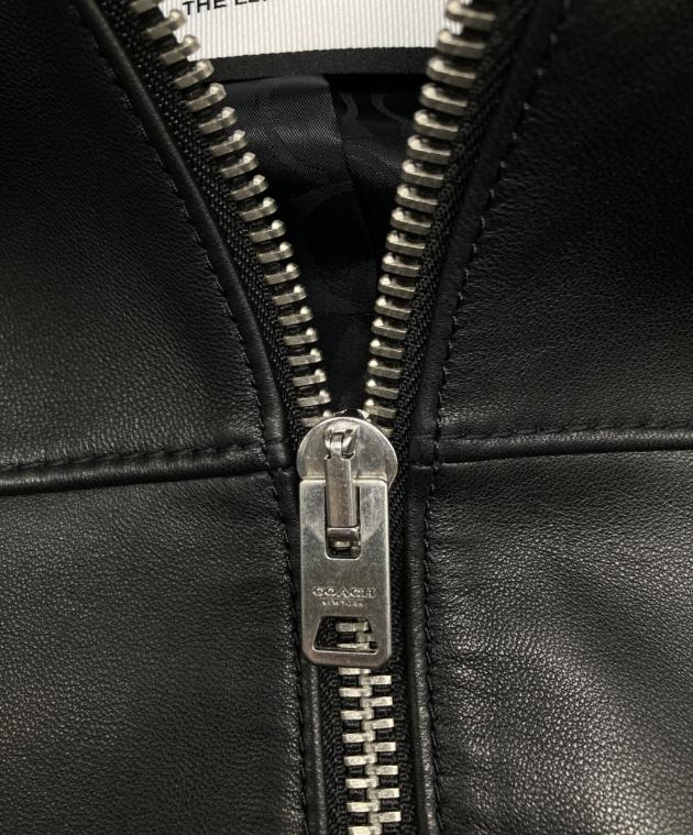 ☆未使用　COACH ラムレザージャケット 中古・古着通販】COACH (コーチ) ラムレザージャケット ブラック