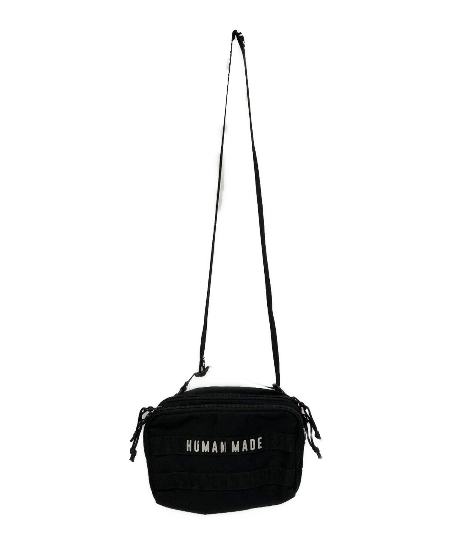 human made ヒューマンメイド ミリタリーポーチ ブラック 美品 中古・古着通販】HUMAN MADE (ヒューマンメイド) MILITARY POUCH