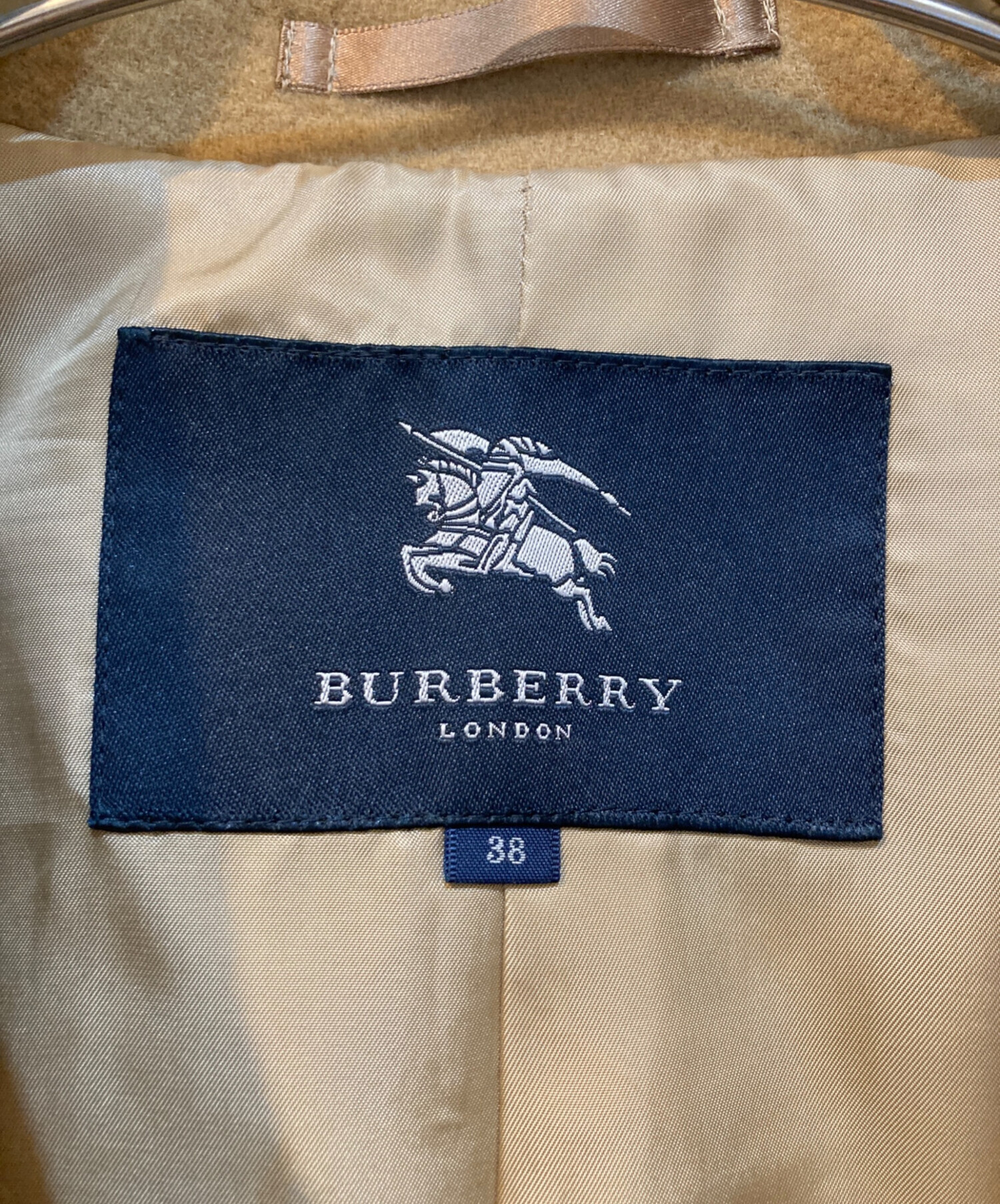 BURBERRY ロンドン ツイード コート裏地ノバチェックサイズ表示38 BURBERRY ロンドン ツイード コート裏地ノバチェックサイズ表示38