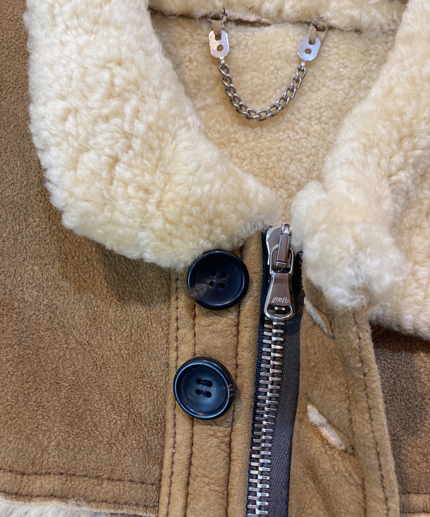 中古・古着通販】DACUTE (ダクテ) ムートンベスト ブラウン サイズ:48