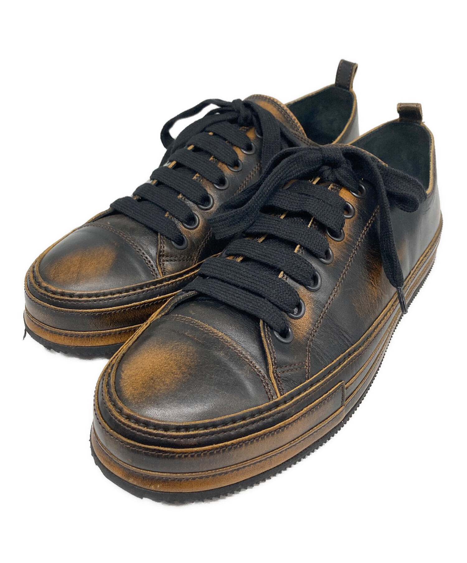 ANN DEMEULEMEESTER/スニーカー　サイズ41 美品 中古・古着通販】ANN DEMEULEMEESTER (アンドゥムルメステール) Brown
