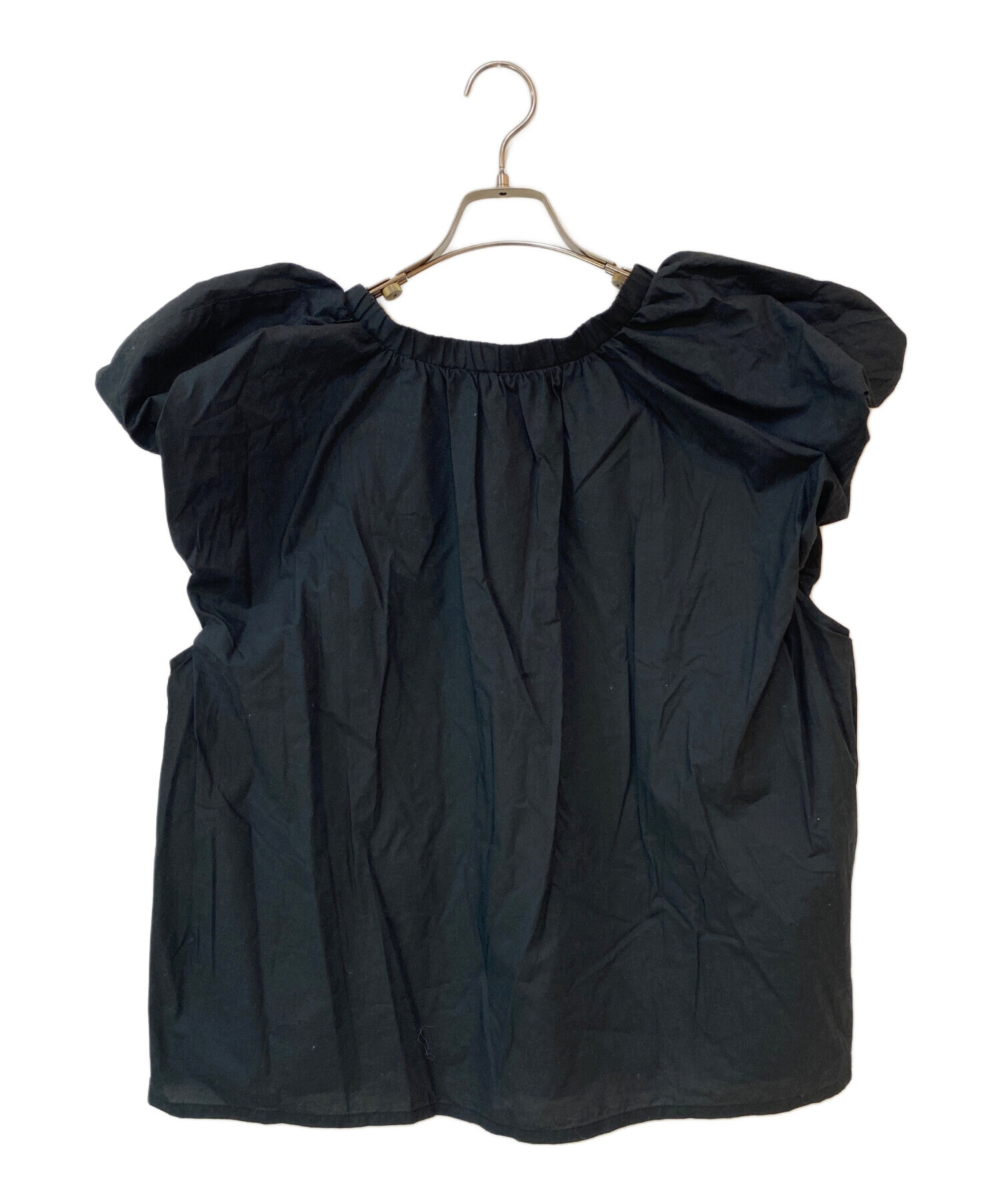 中古・古着通販】CELERI (セルリ) COTTON PUFF ブラウス ブラック 中古・古着通販】CELERI (セルリ) COTTON PUFF ブラウス ブラック