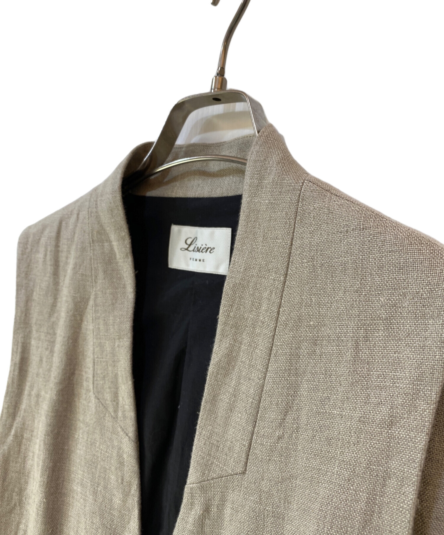 L'Appartement / アパルトモン | 2020SS | Lisiere  リジェール Linen Vest ヘビーリネン ロングベスト | F | ベージュ | レディース L'Appartement / アパルトモン | 2020SS | Lisiere リジェール Linen