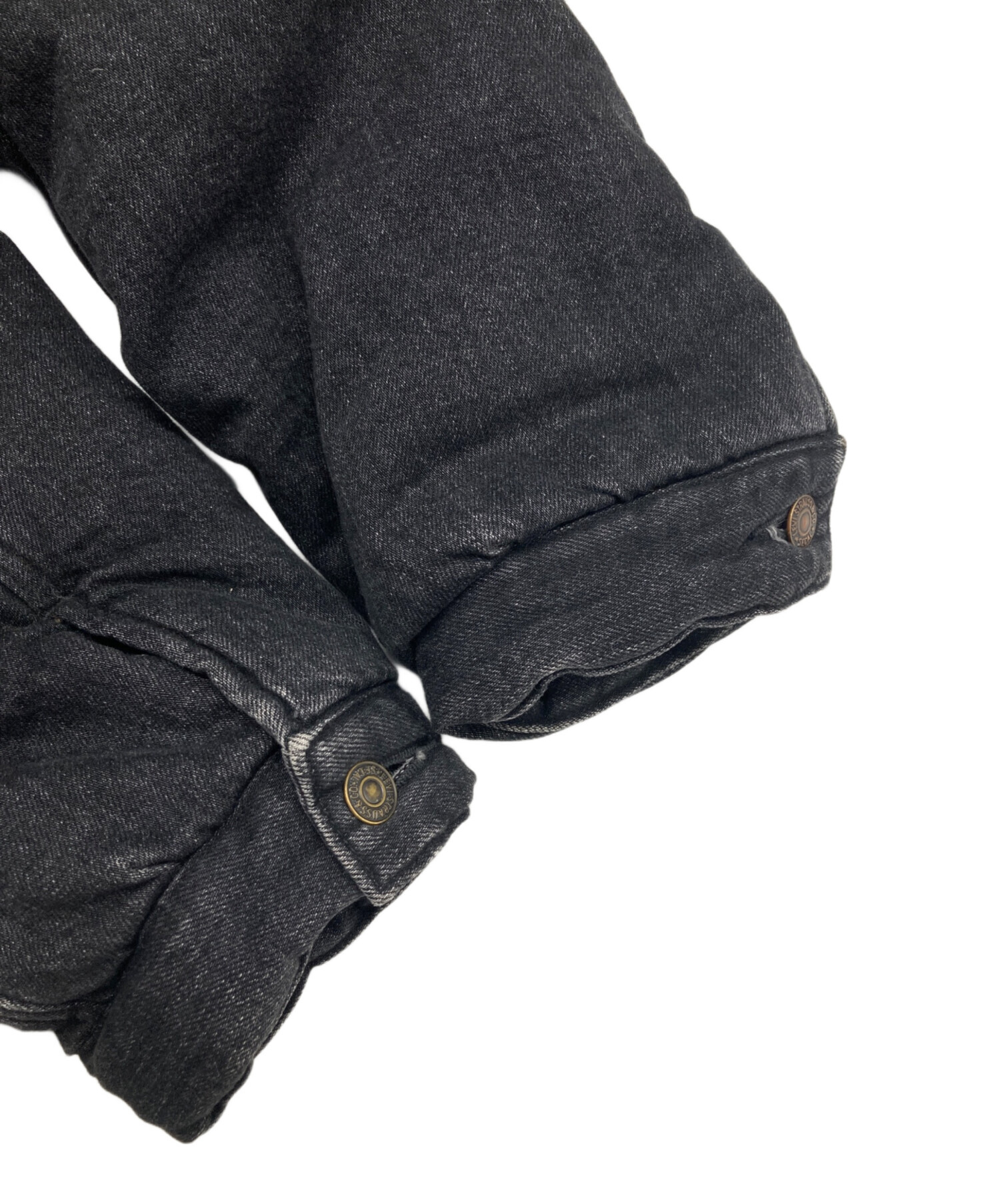 UNUSED Padded denim jacket サイズ3 中古・古着通販】UNUSED (アンユーズド) Padded denim jacket ブラック