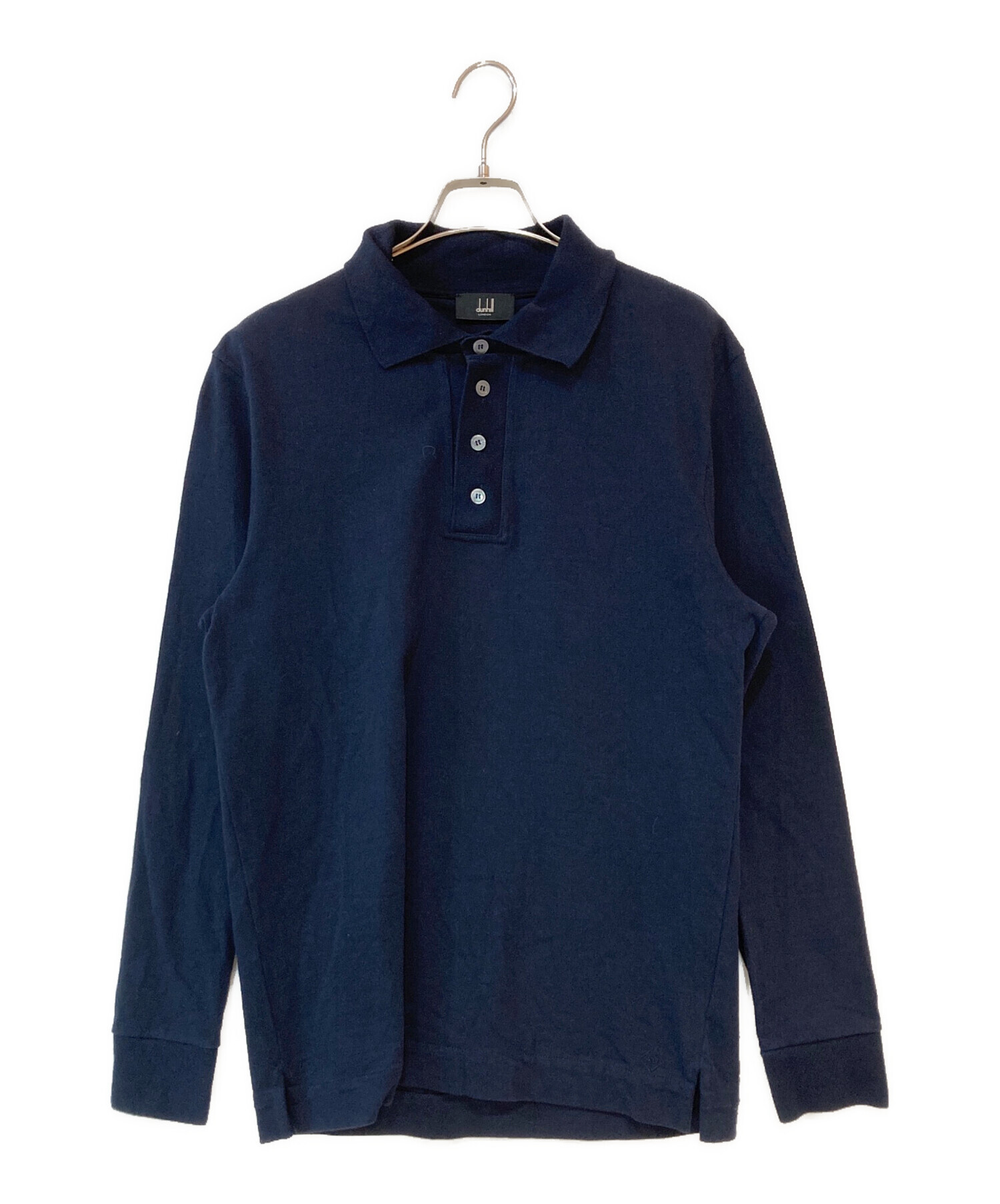【新品タグ付き】ダンヒルdunhill 長袖ポロシャツ XS チャコールグレー dunhill/ダンヒル通販 | メリノウール ロングスリーブ ポロ【送料無料