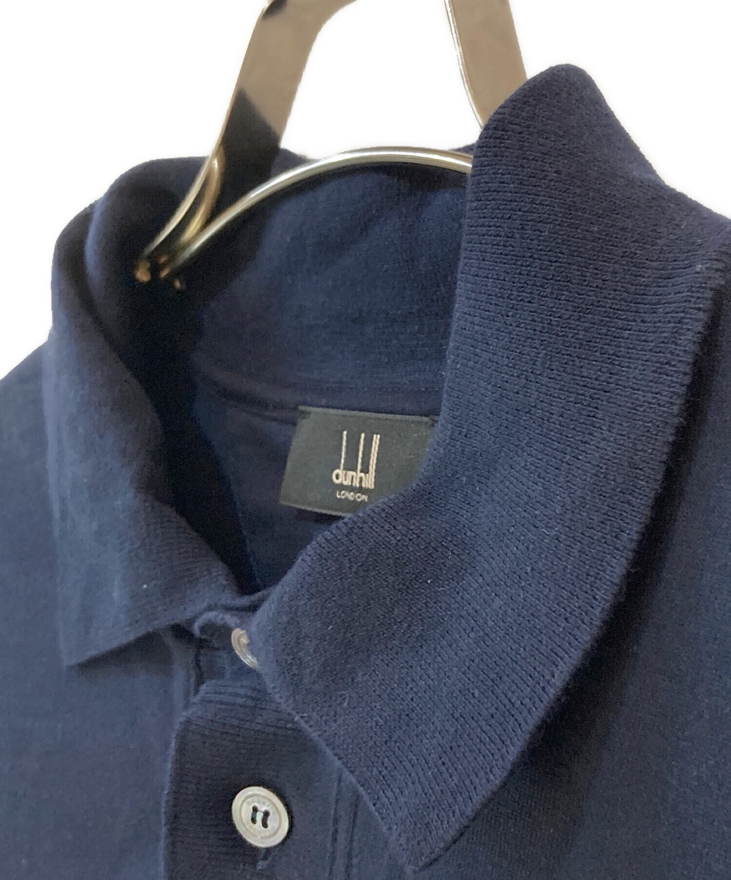 【新品タグ付き】ダンヒルdunhill 長袖ポロシャツ XS チャコールグレー dunhill/ダンヒル通販 | メリノウール ロングスリーブ ポロ【送料無料