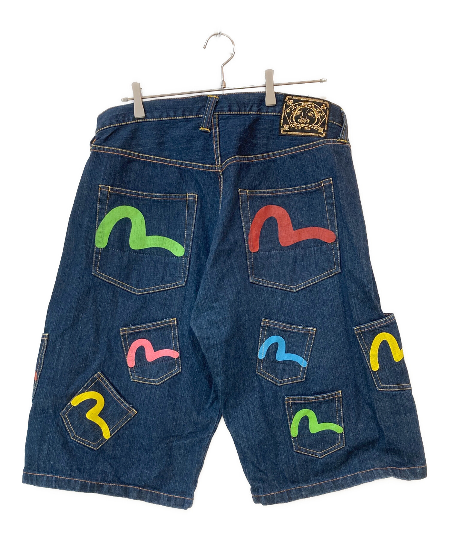 中古・古着通販】EVISU (エヴィス) メニーポケットデニムハーフパンツ