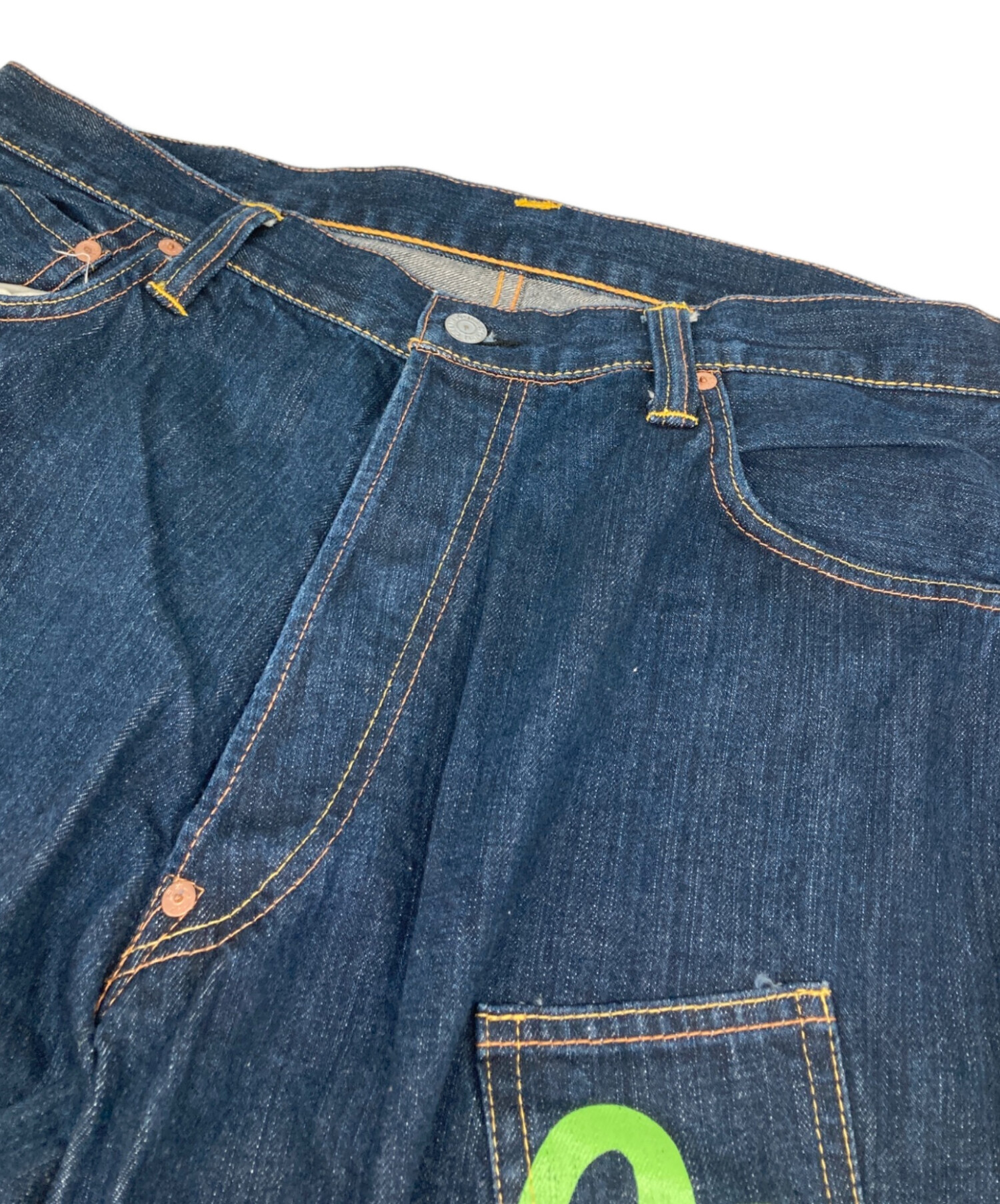 中古・古着通販】EVISU (エヴィス) メニーポケットデニムハーフパンツ