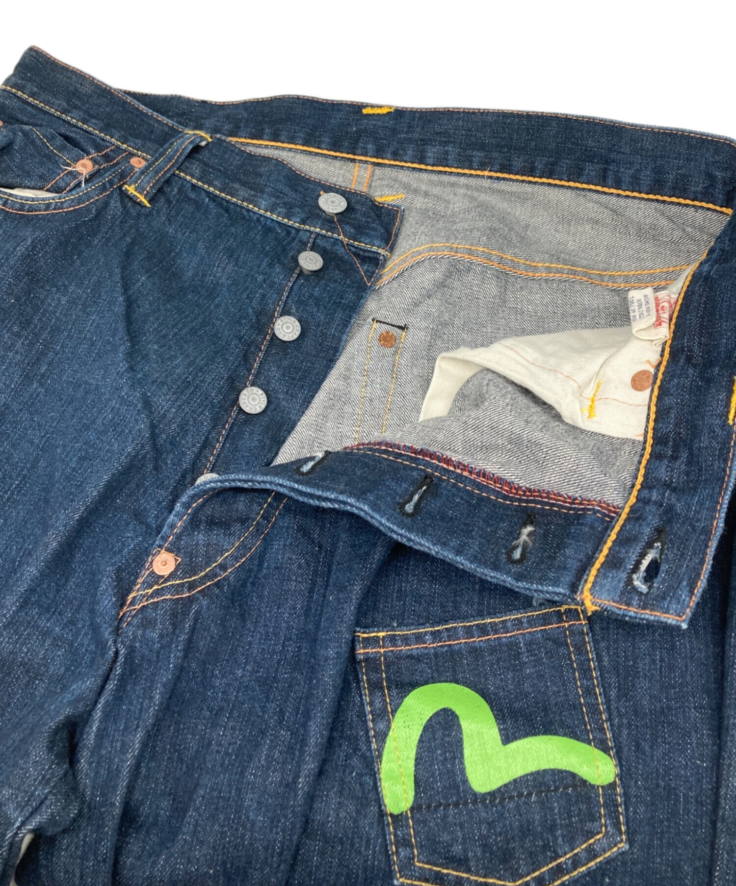 中古・古着通販】EVISU (エヴィス) メニーポケットデニムハーフパンツ