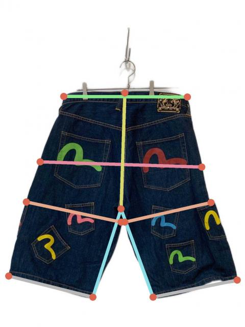 中古・古着通販】EVISU (エヴィス) メニーポケットデニムハーフパンツ
