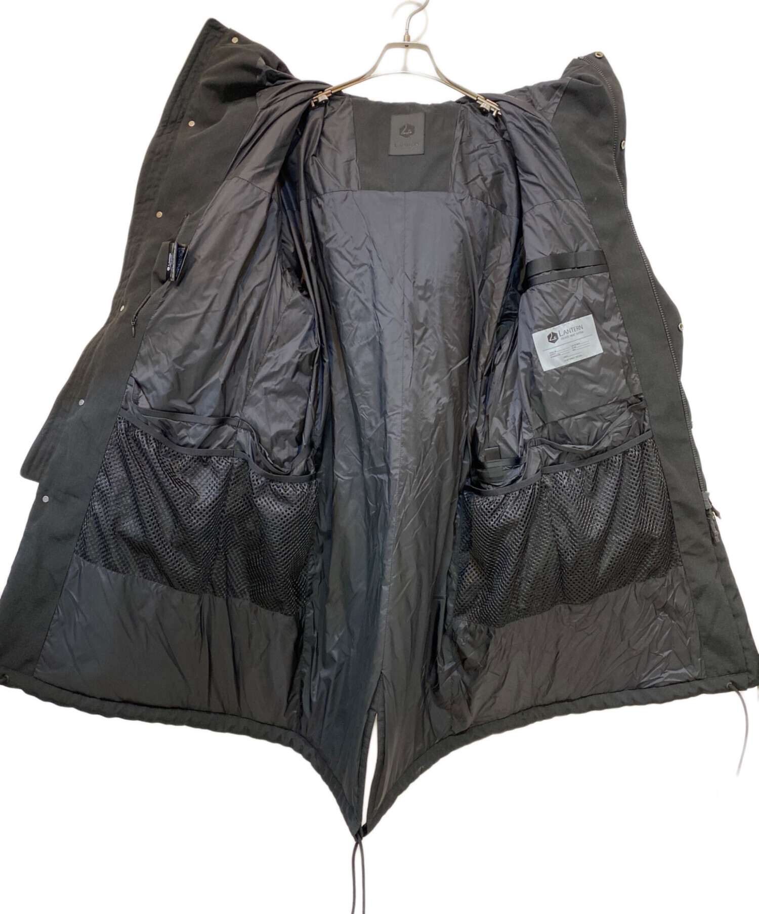 中古・古着通販】lantern (ランタン) HEATING HOODED COAT ブラック