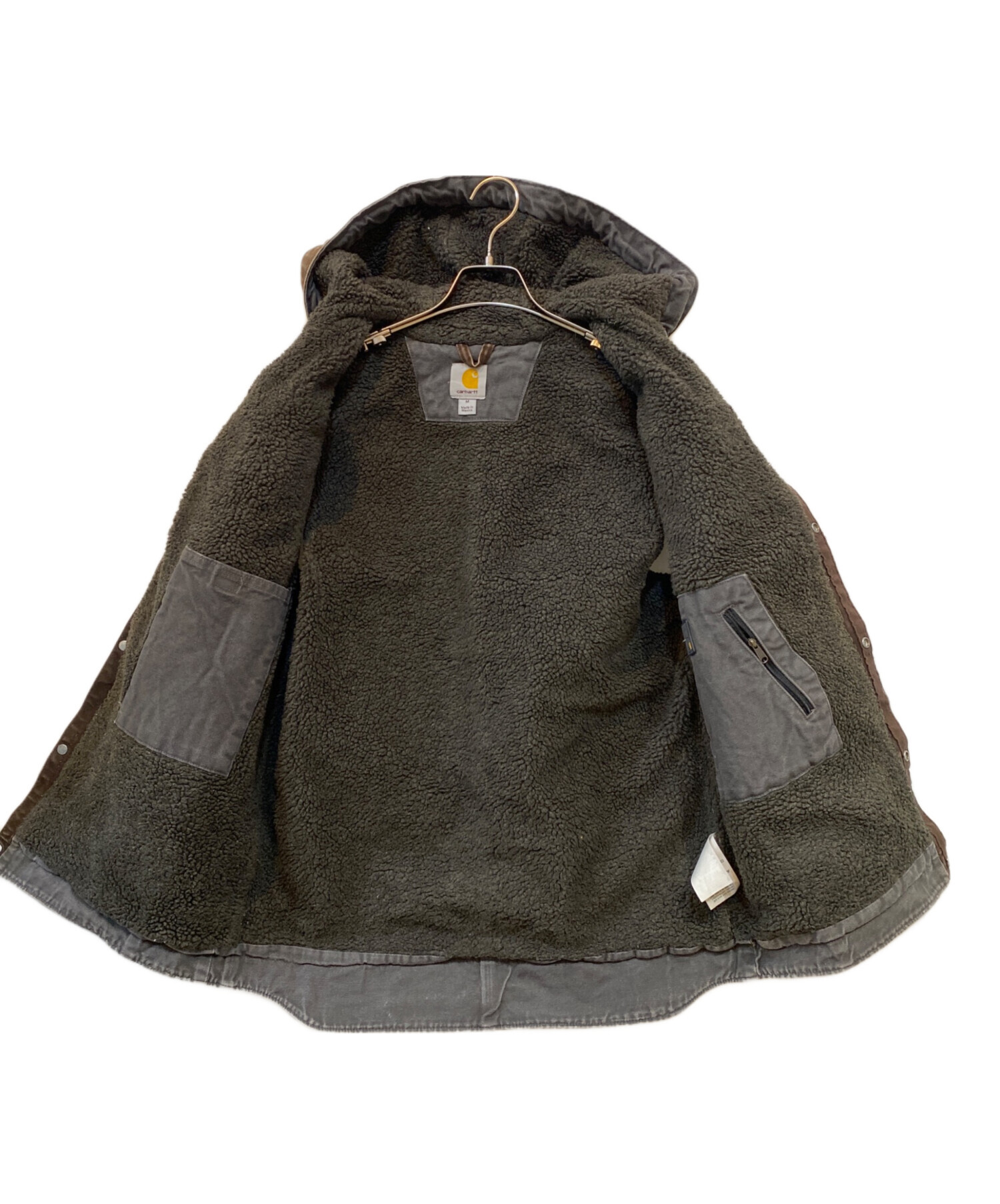 中古・古着通販】CarHartt (カーハート) 裏ボアダックベスト ブラウン