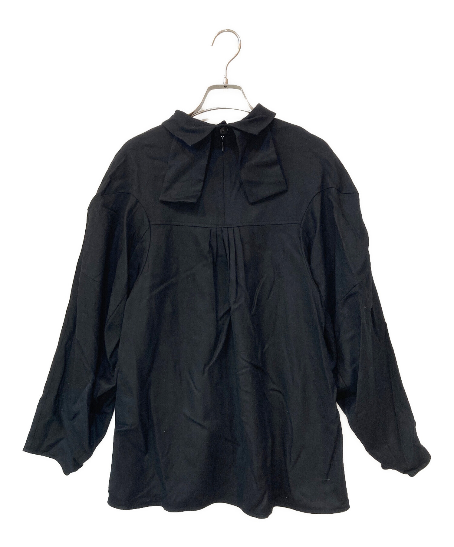 中古・古着通販】ENFOLD (エンフォルド) BACK-TIE PULLOVER ブラック