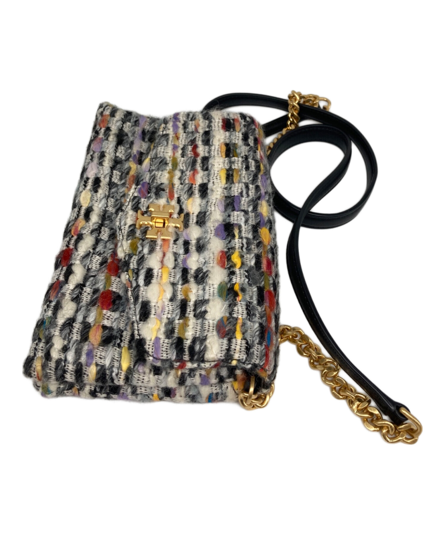 中古・古着通販】TORY BURCH (トリーバーチ) KIRA TWEED CHAIN WALLET