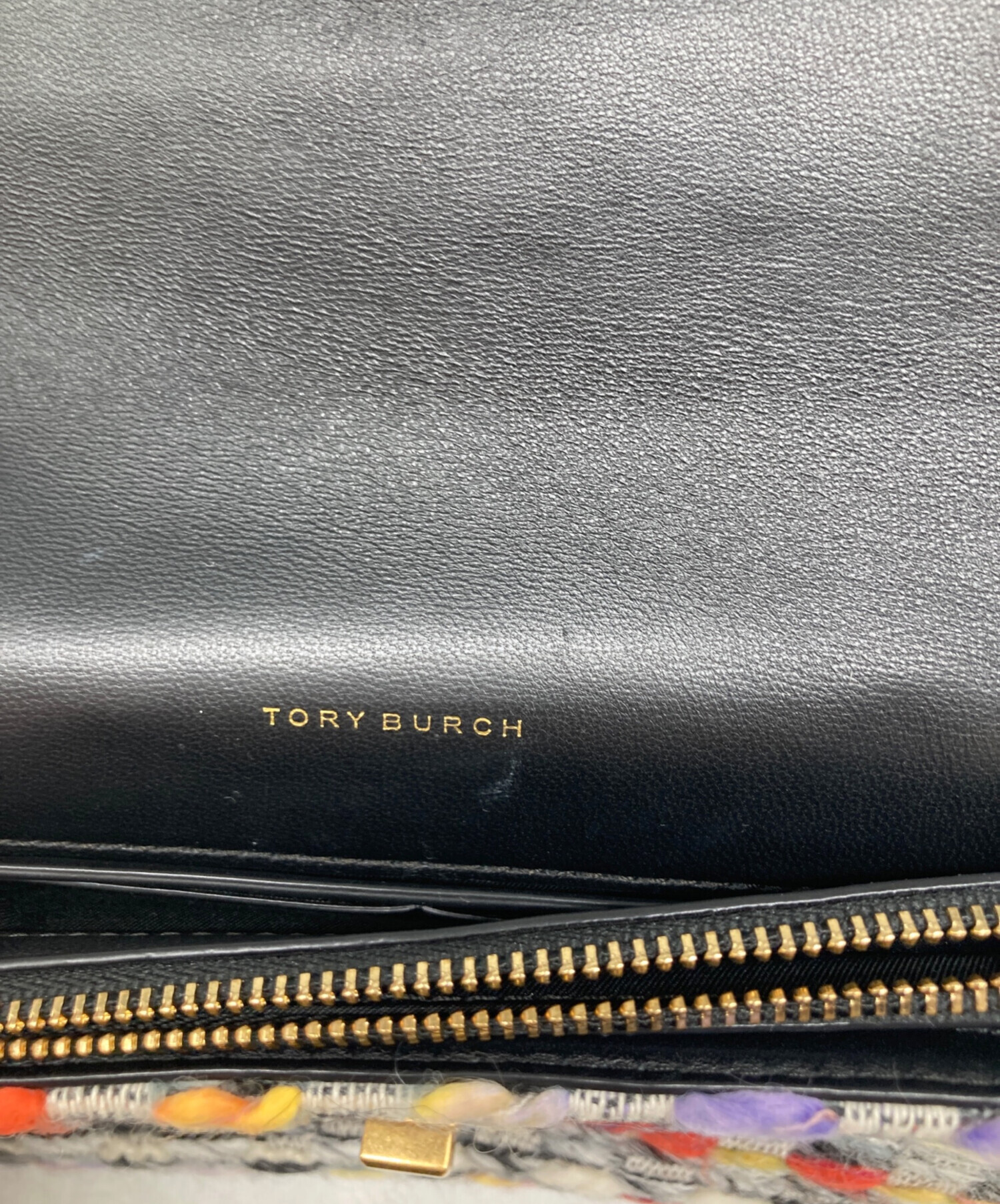 中古・古着通販】TORY BURCH (トリーバーチ) KIRA TWEED CHAIN WALLET