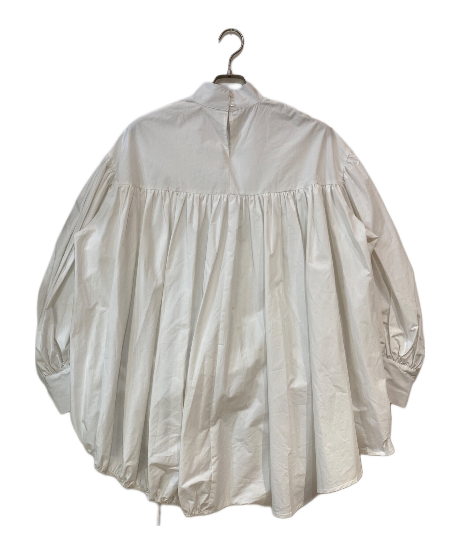 【週末限定値下げ】ラインヴァンド  leinwande コットンスリーブブラウス 中古・古着通販】LEINWANDE (ラインヴァンド) MARINO SLEEVE ホワイト