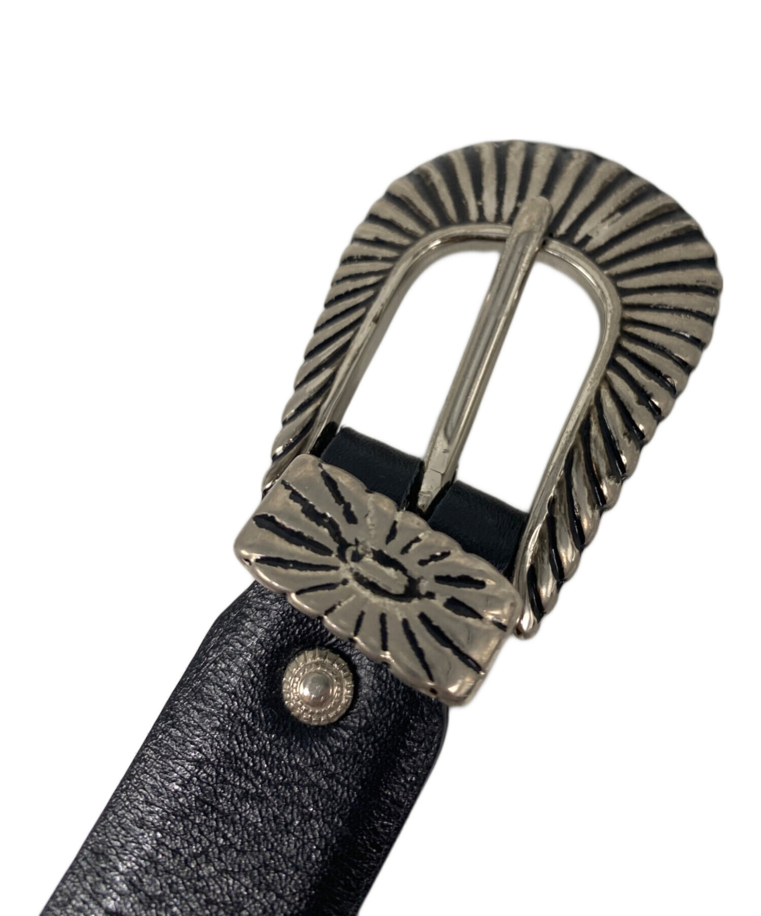 TOGA PULLA / トーガプルラ | ダブルバックル レザー ベルト | ブラック/シルバー | レディース TOGA PULLA / トーガプルラ | ダブルバックル レザー ベルト | – KLD