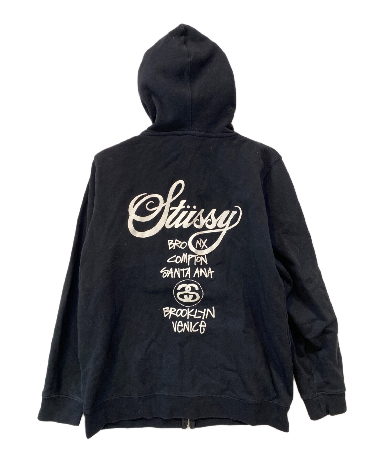 中古・古着通販】stussy (ステューシー) ワールドツアージップパーカー