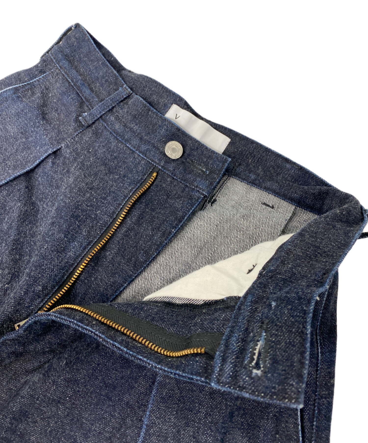 中古・古着通販】VOAAOV (ヴォアーブ) デニムタックワイドパンツ