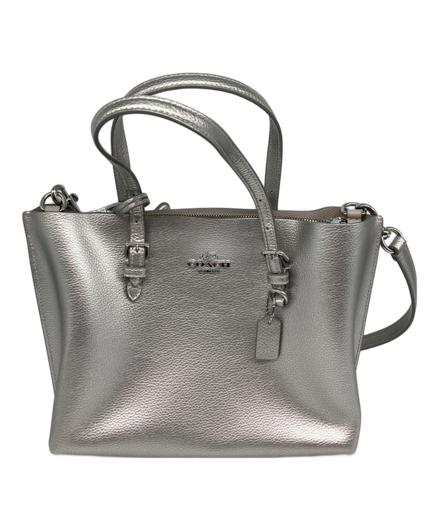 中古・古着通販】COACH (コーチ) モリー トート バッグ 25 シルバー